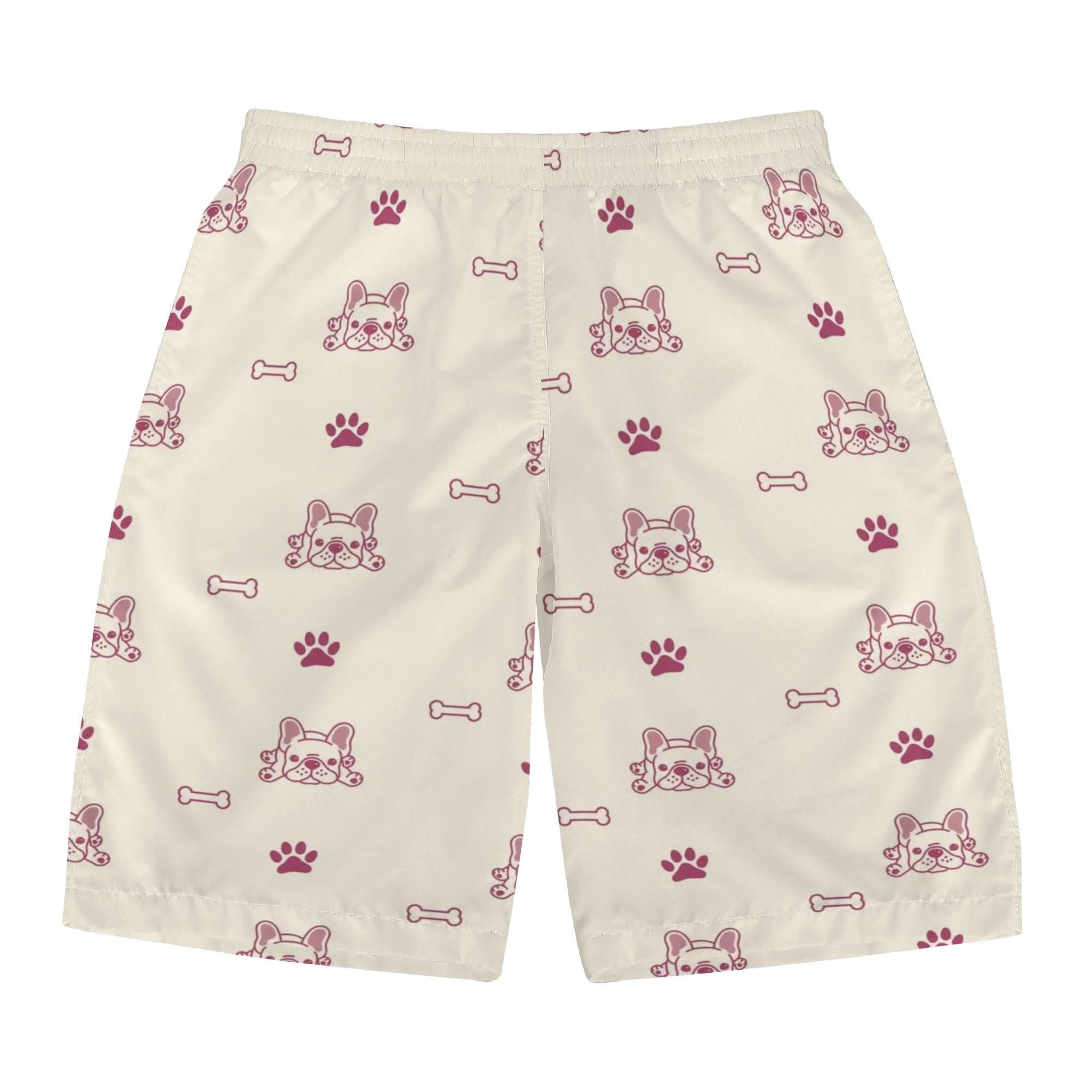 Men's All-Over Print Casual Shorts for Frenchie Enthusiasts-fadou