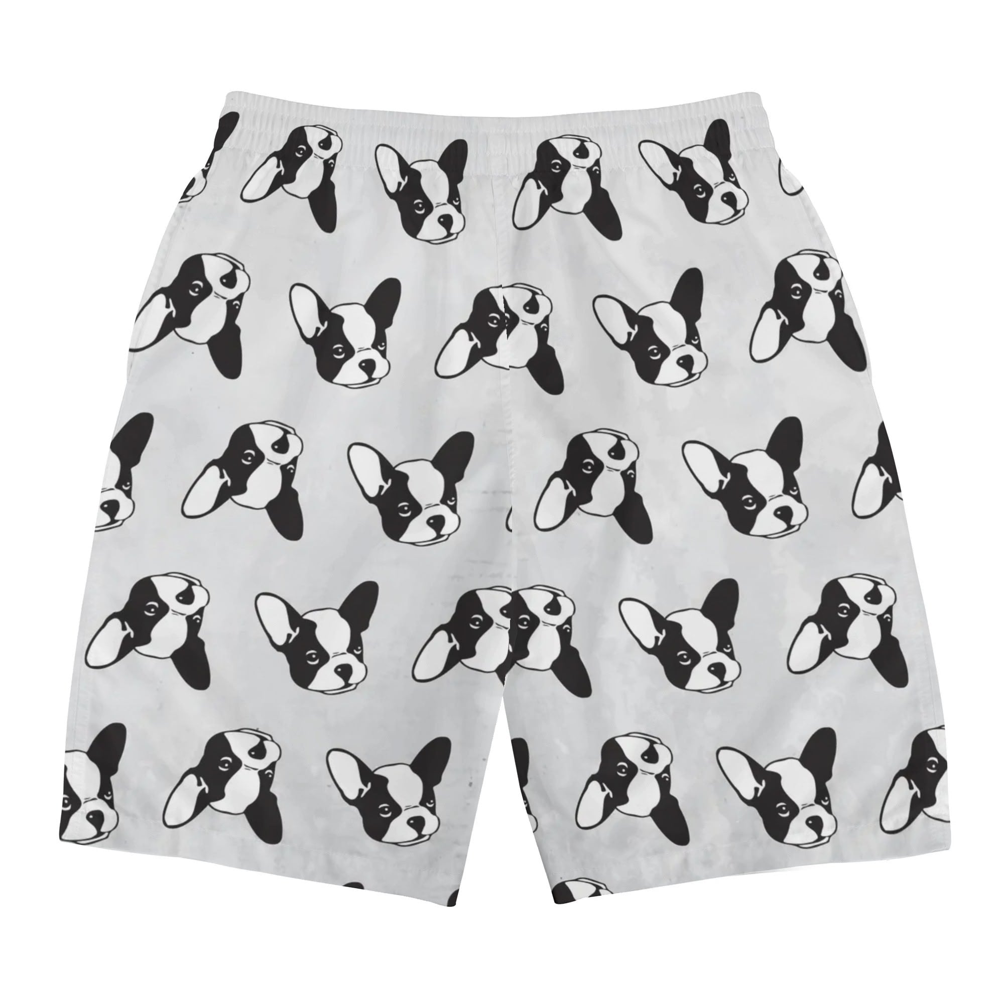Frenchie All-Over Print Board Shorts for Frenchie Enthusiasts-fadou