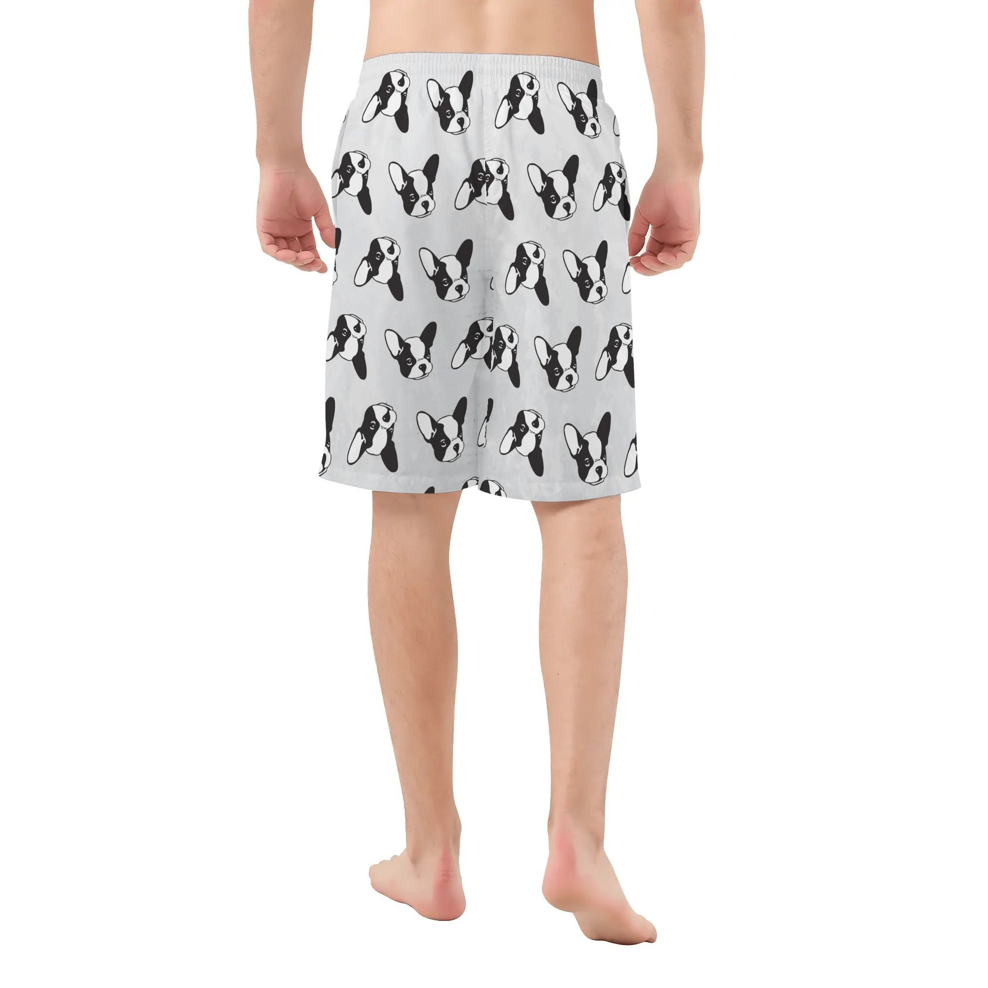 Frenchie All-Over Print Board Shorts for Frenchie Enthusiasts-fadou