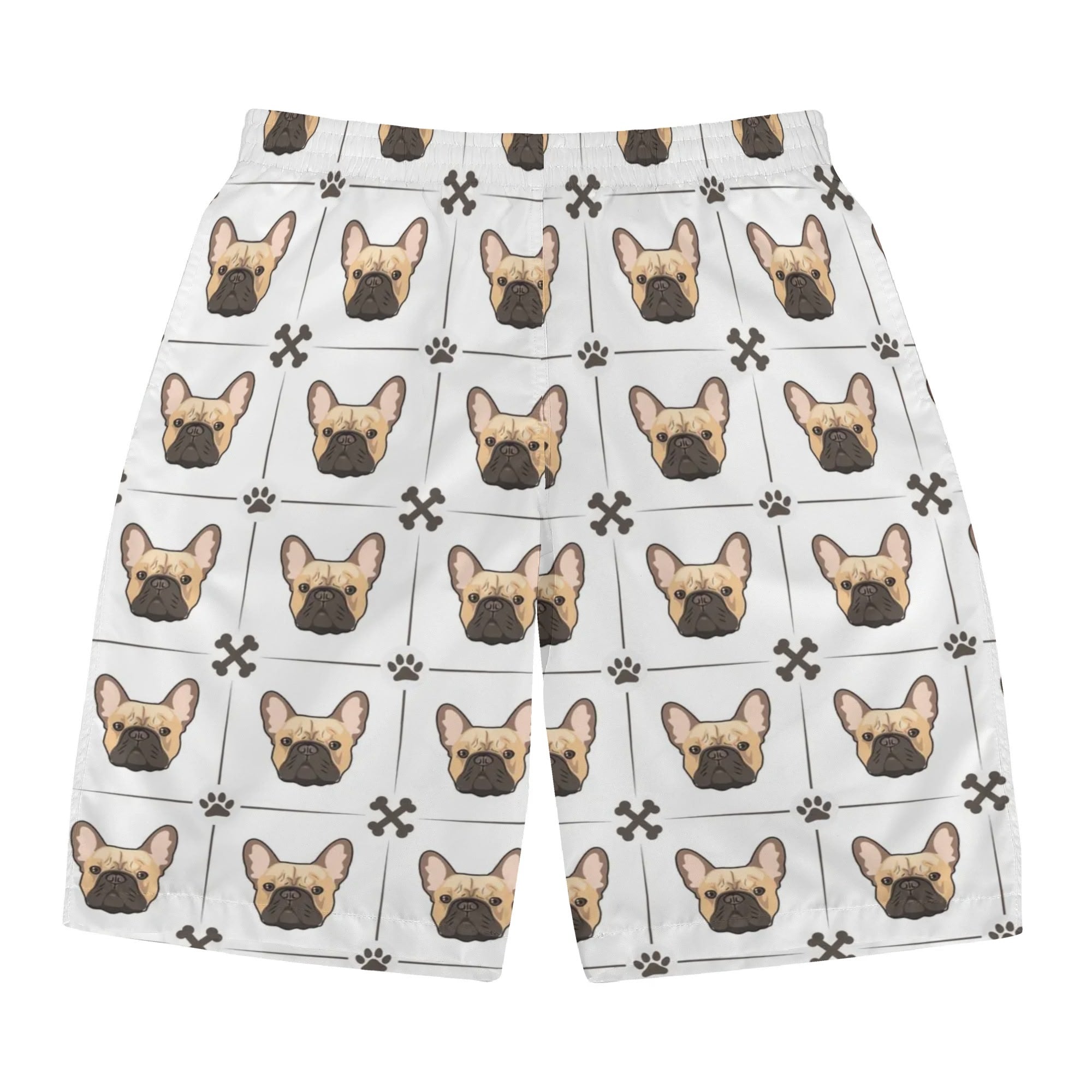 Frenchie All-Over Print Summer Shorts for Bulldog Owners-fadou