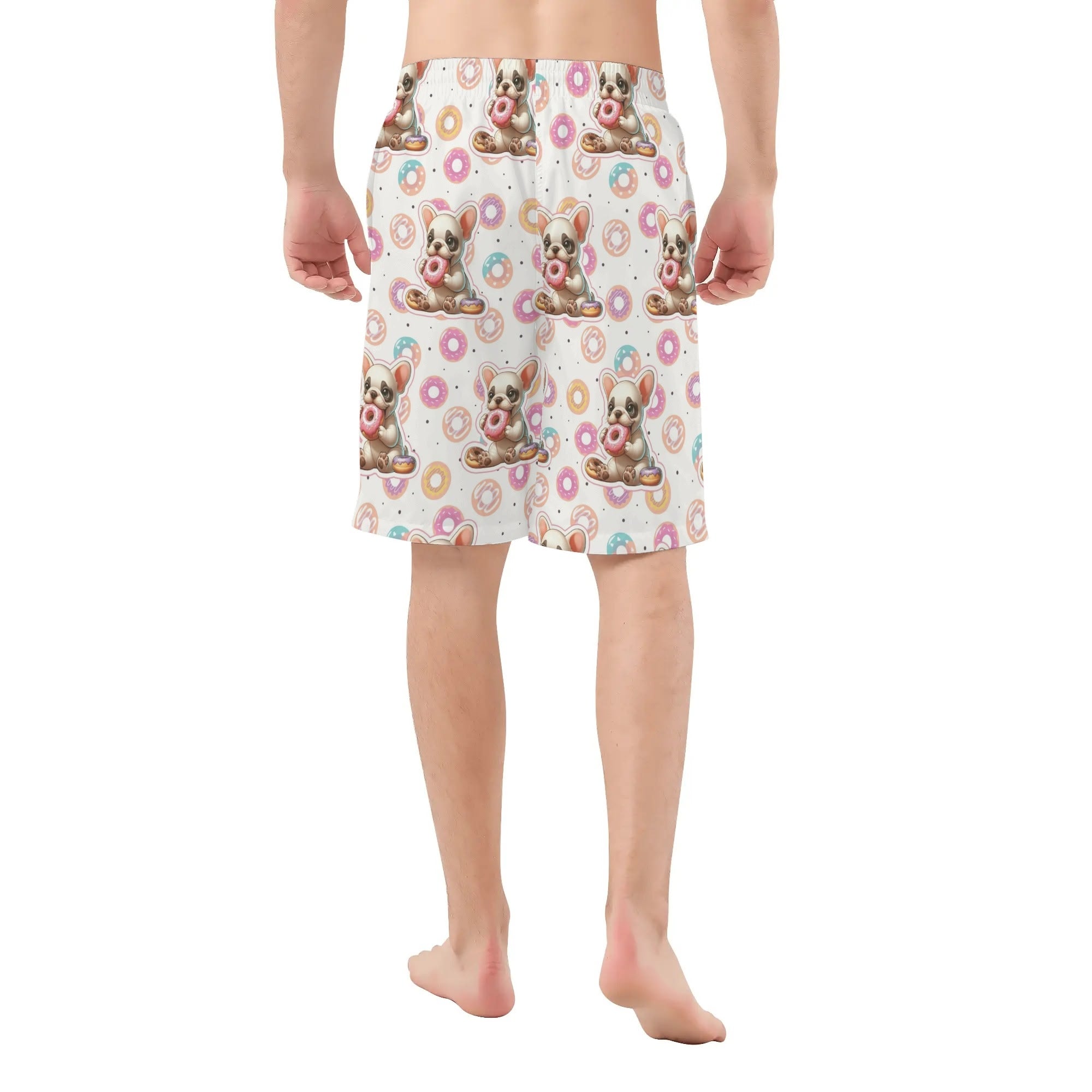 Frank All-Over Print Summer Shorts for Frenchie Enthusiasts-fadou