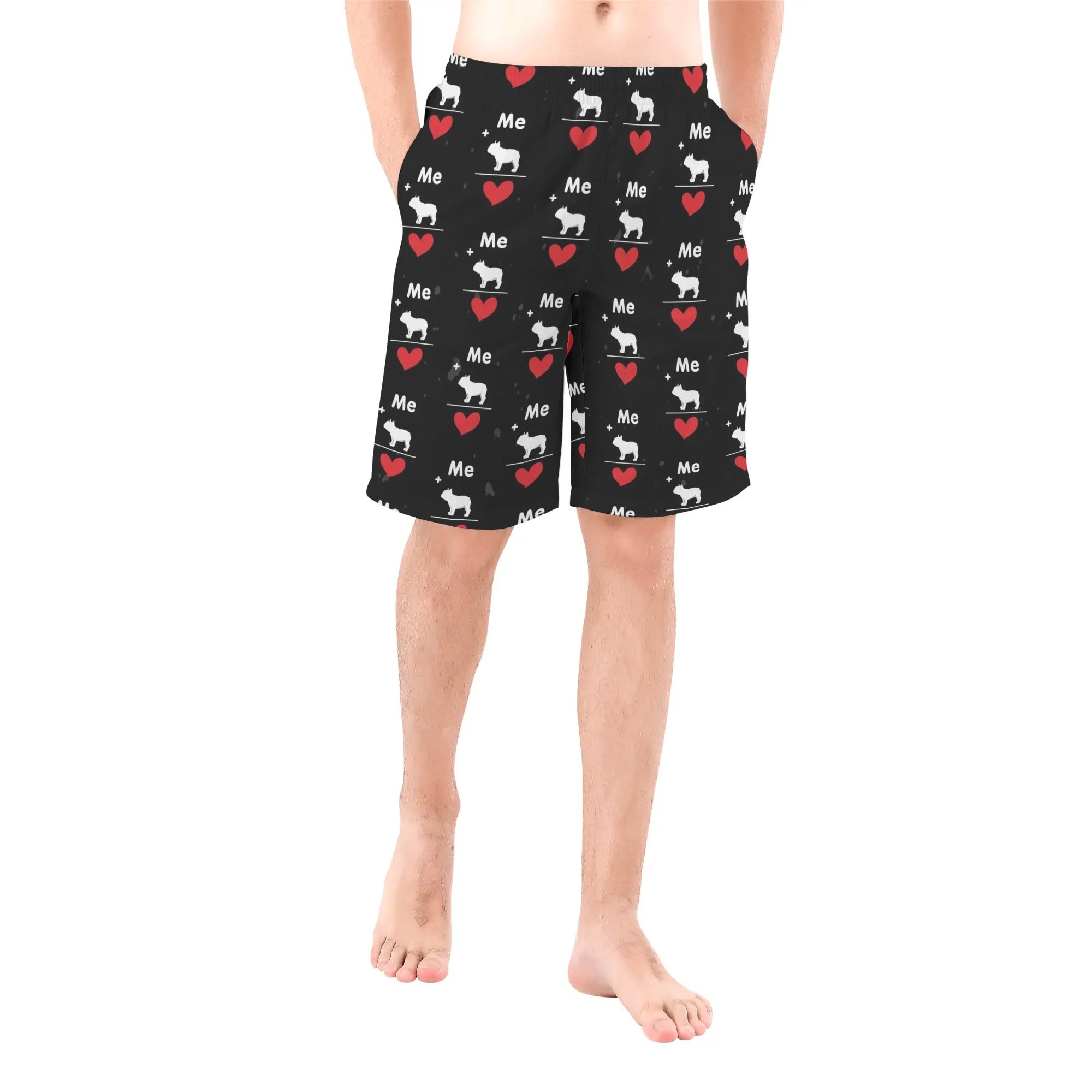 French Bulldog All-Over Print Board Shorts for Pet Culture-fadou