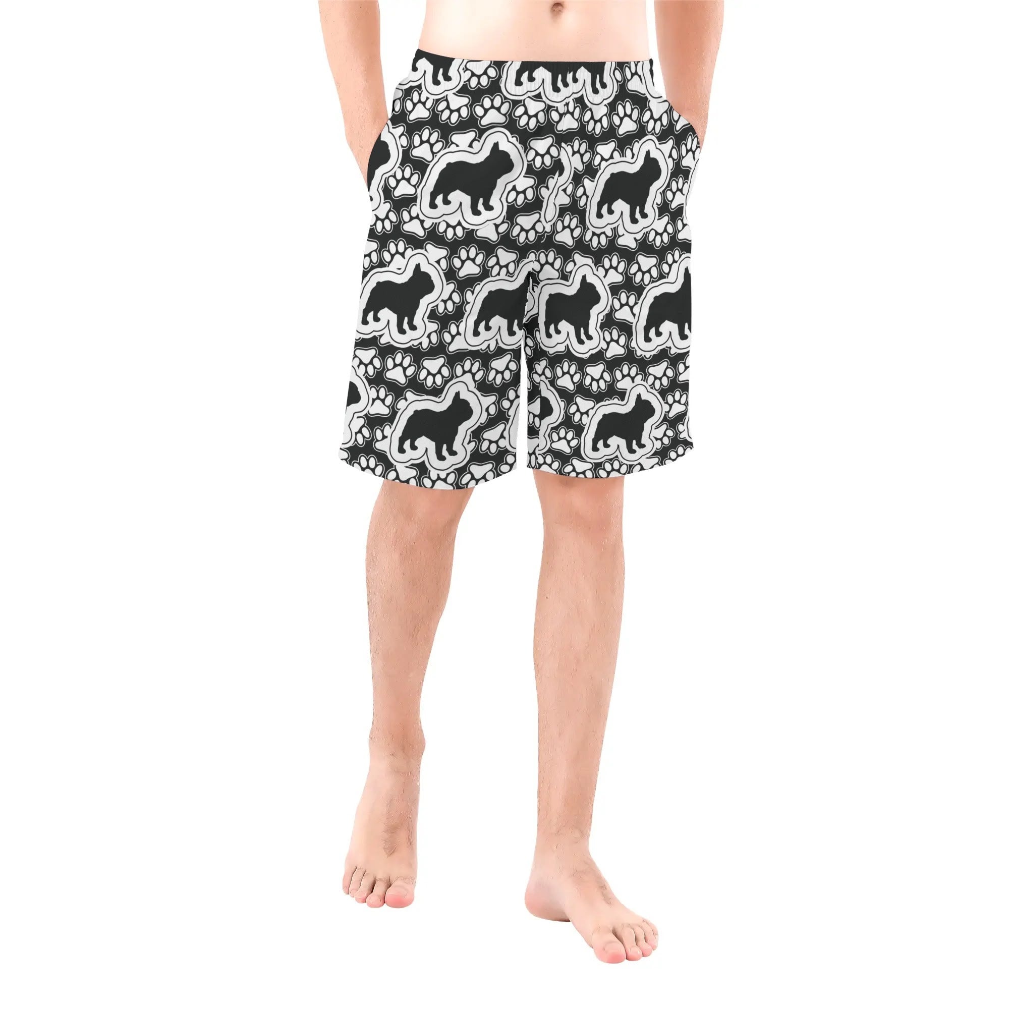 French Bulldog All-Over Print Casual Shorts for Dog Lovers-fadou