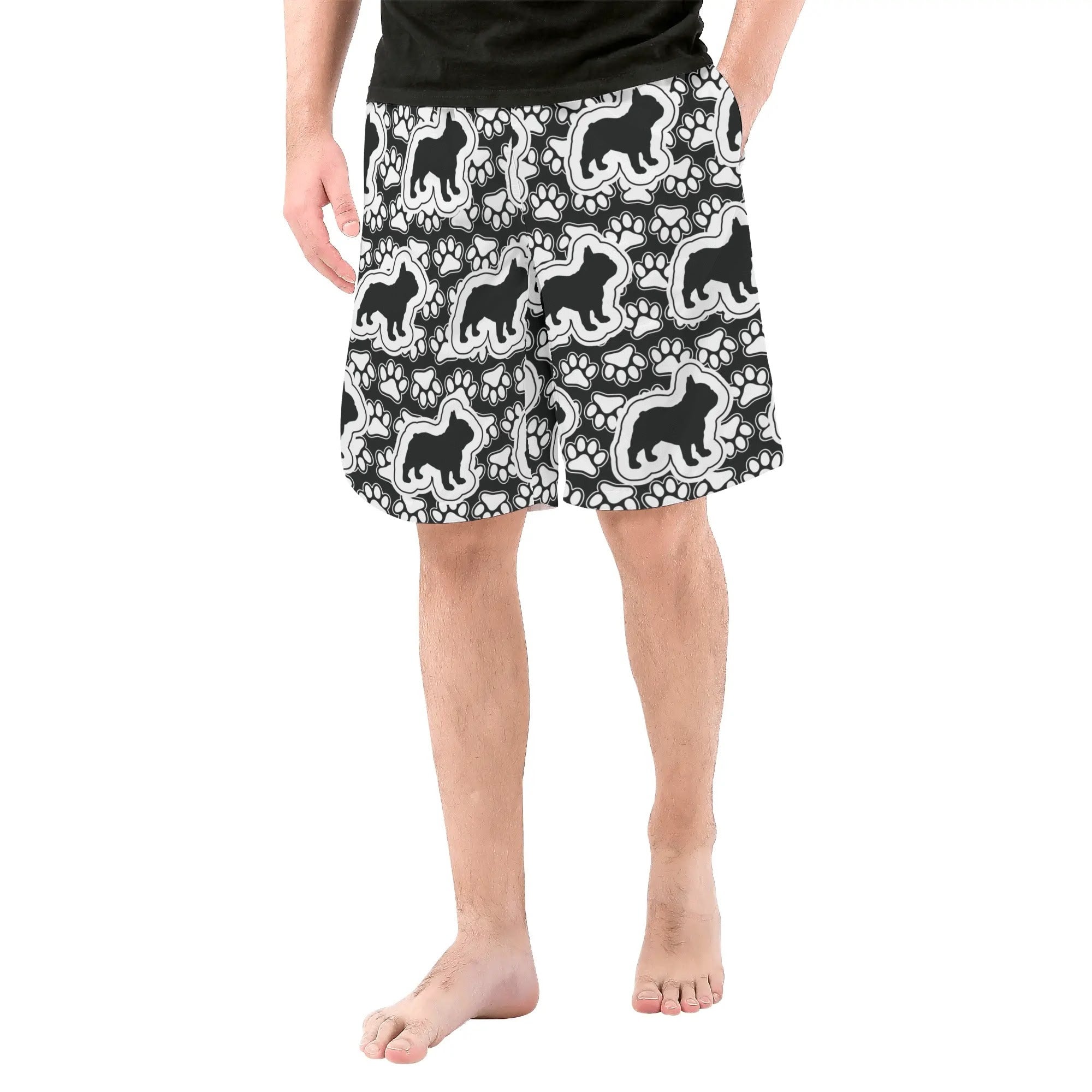 French Bulldog All-Over Print Casual Shorts for Dog Lovers-fadou