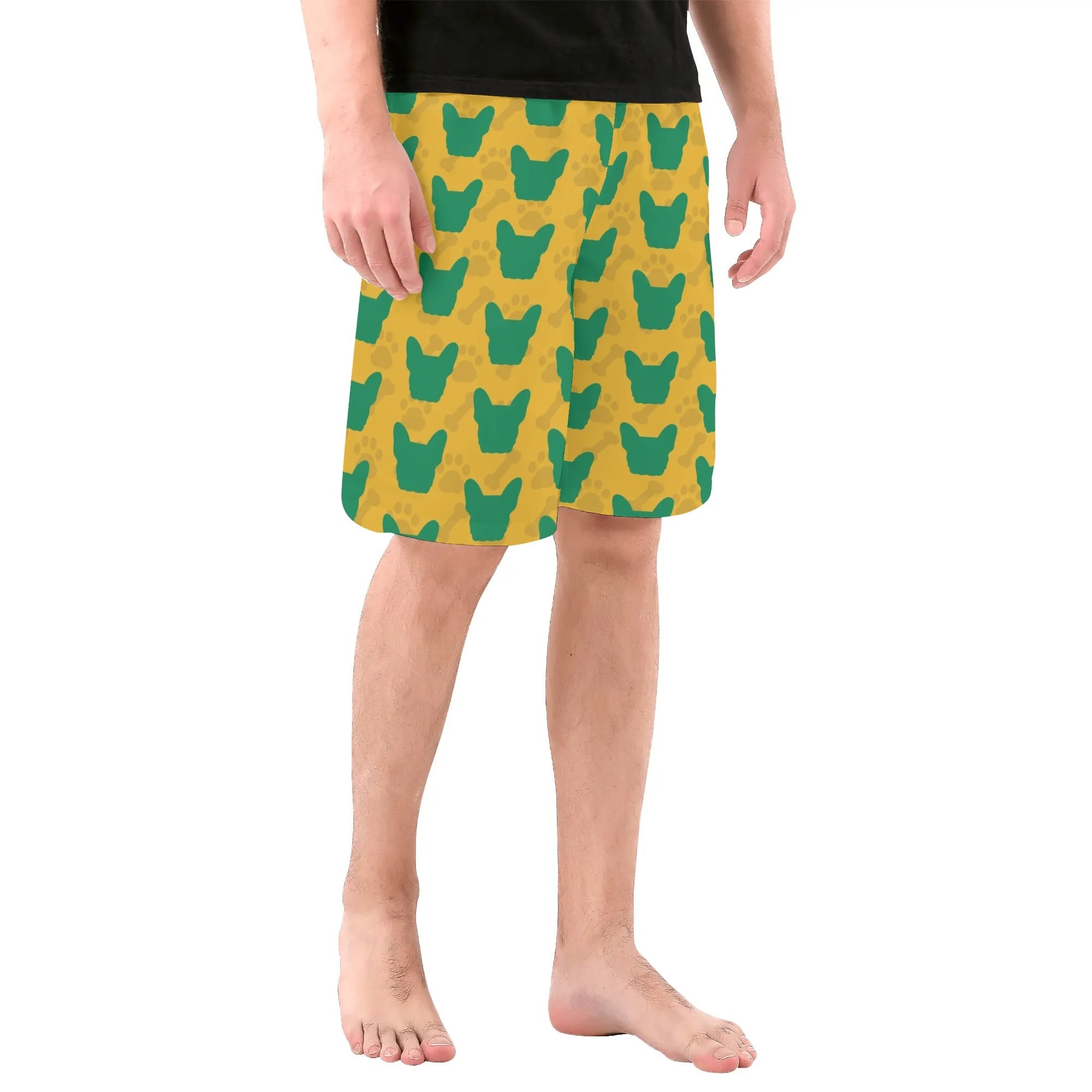 Georgia All-Over Print Board Shorts for Frenchie Enthusiasts-fadou