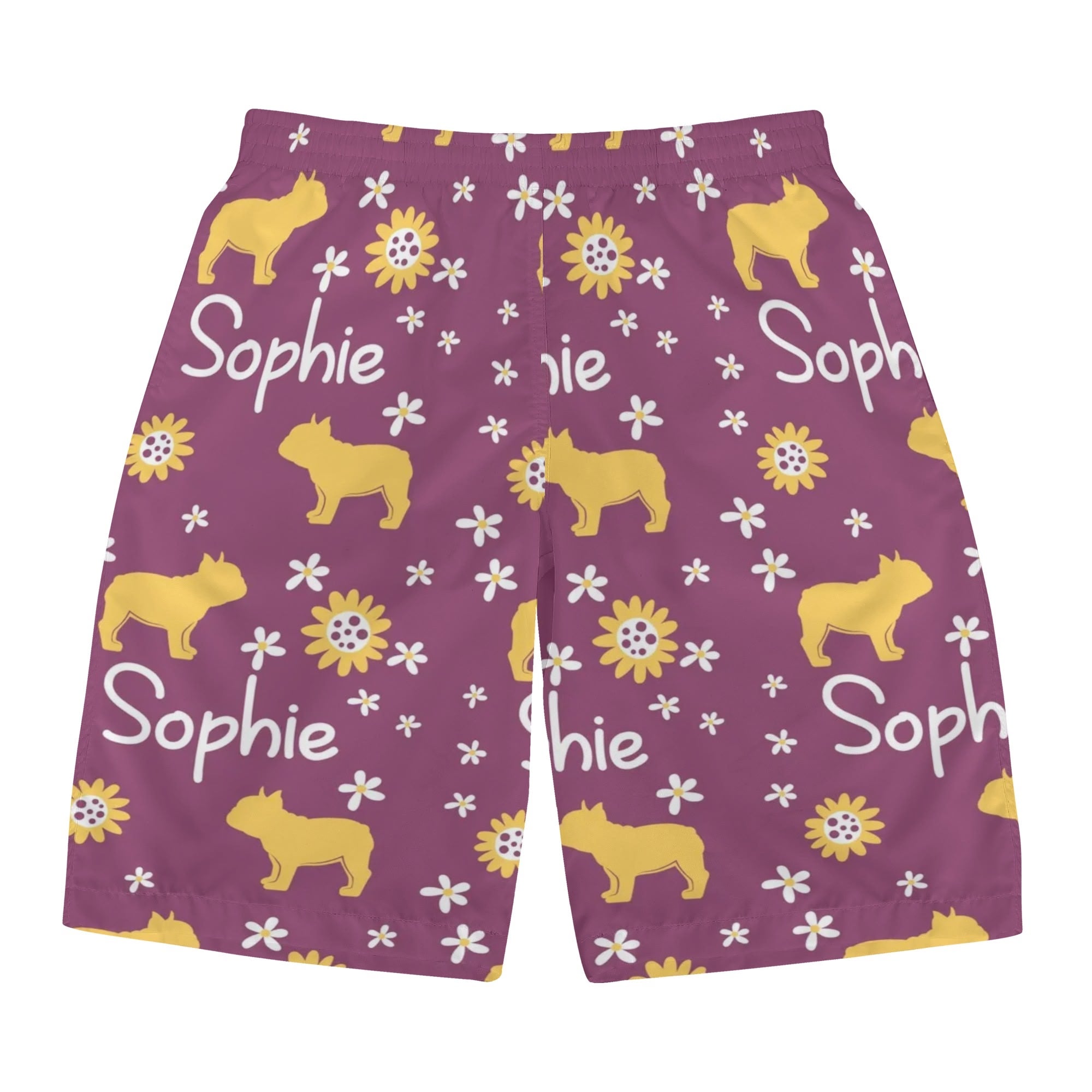 All-Over Print Custom Summer Shorts for Frenchie Enthusiasts-fadou