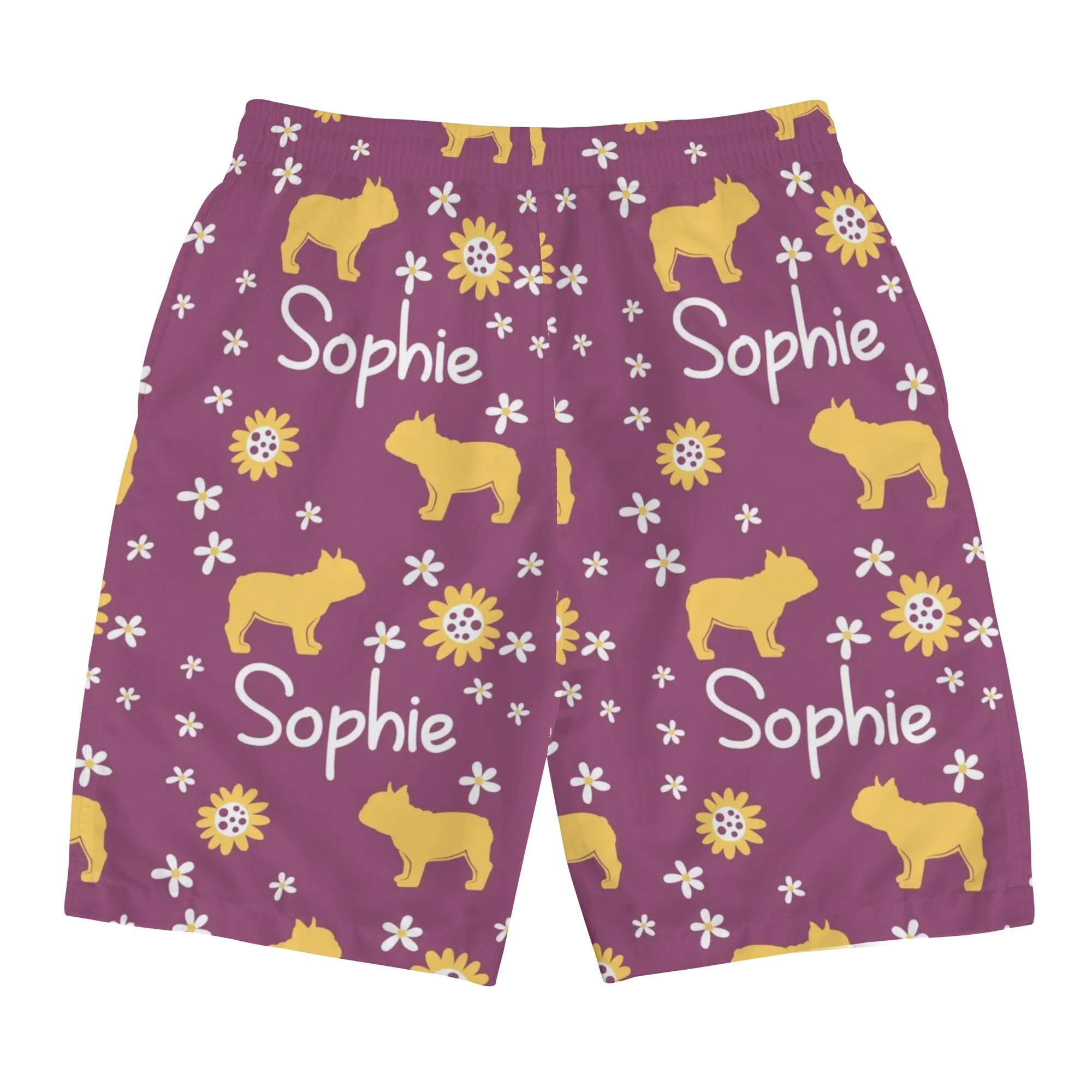 All-Over Print Custom Summer Shorts for Frenchie Enthusiasts-fadou