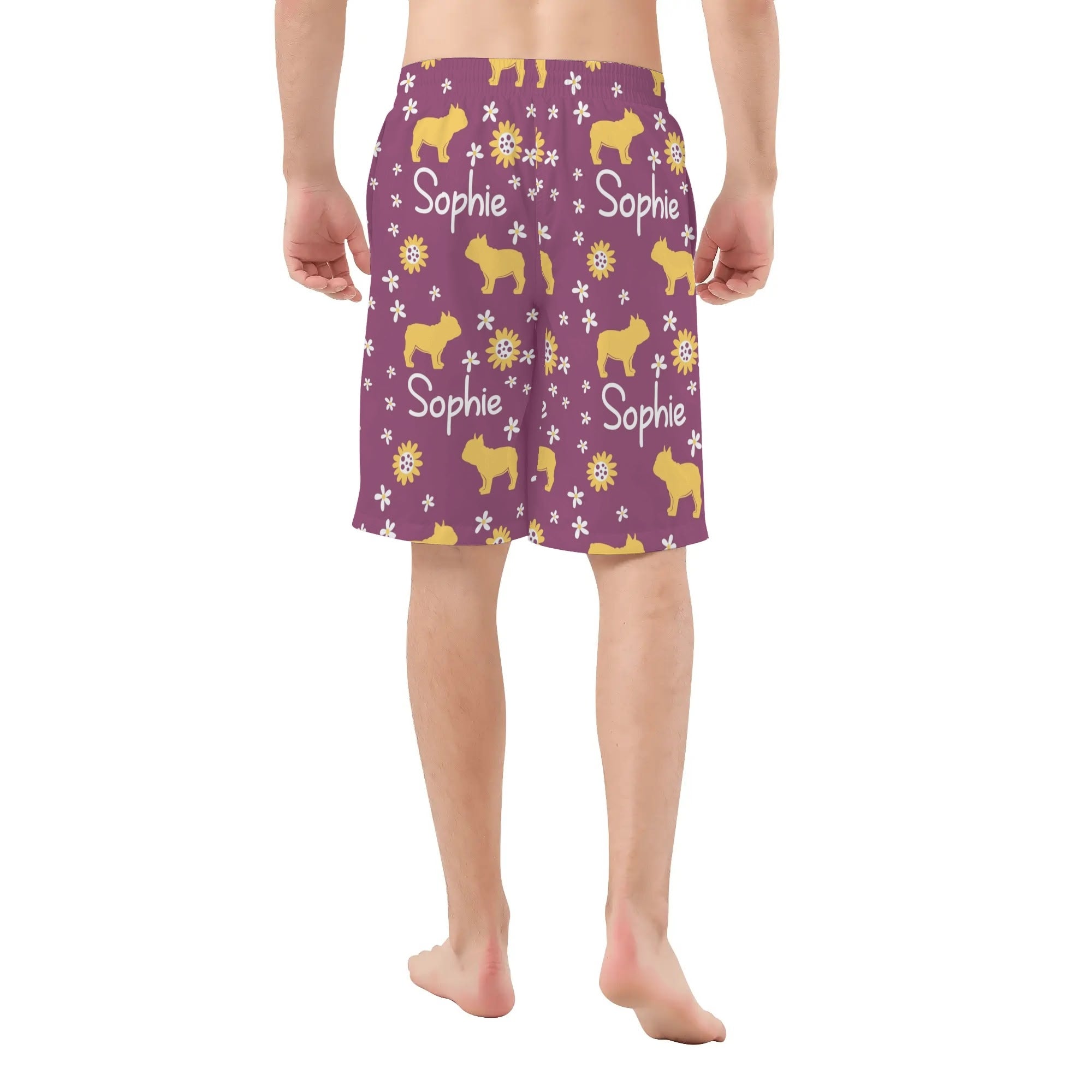 All-Over Print Custom Summer Shorts for Frenchie Enthusiasts-fadou