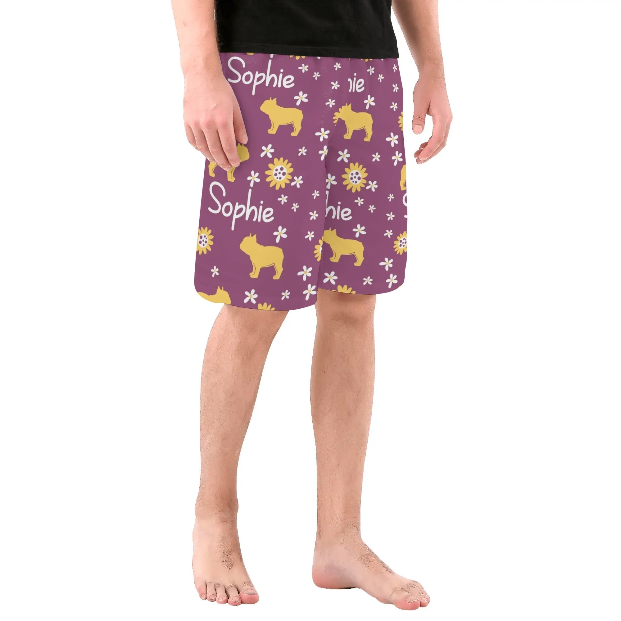 All-Over Print Custom Summer Shorts for Frenchie Enthusiasts-fadou