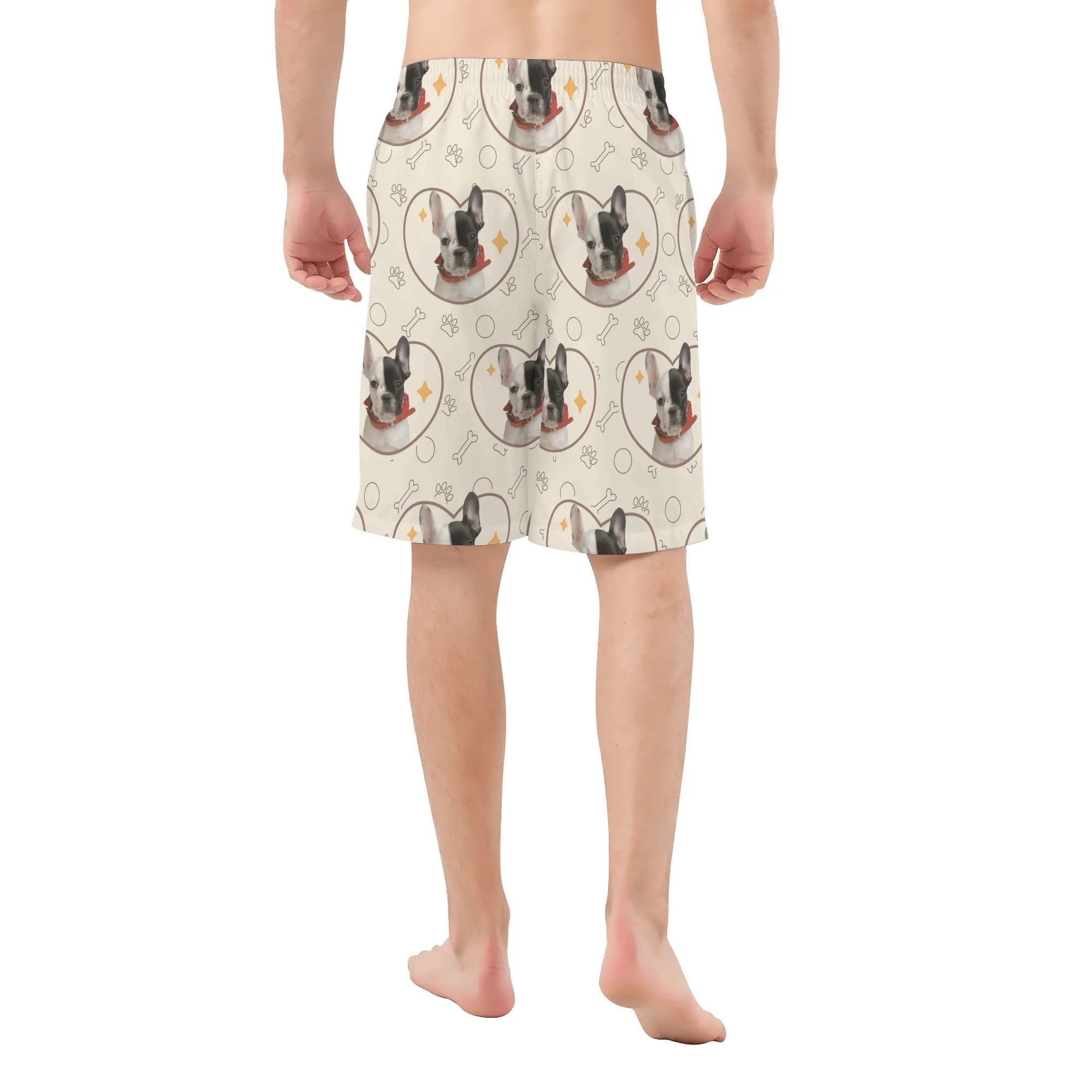 All-Over Print Custom Casual Shorts for Frenchie Enthusiasts-fadou