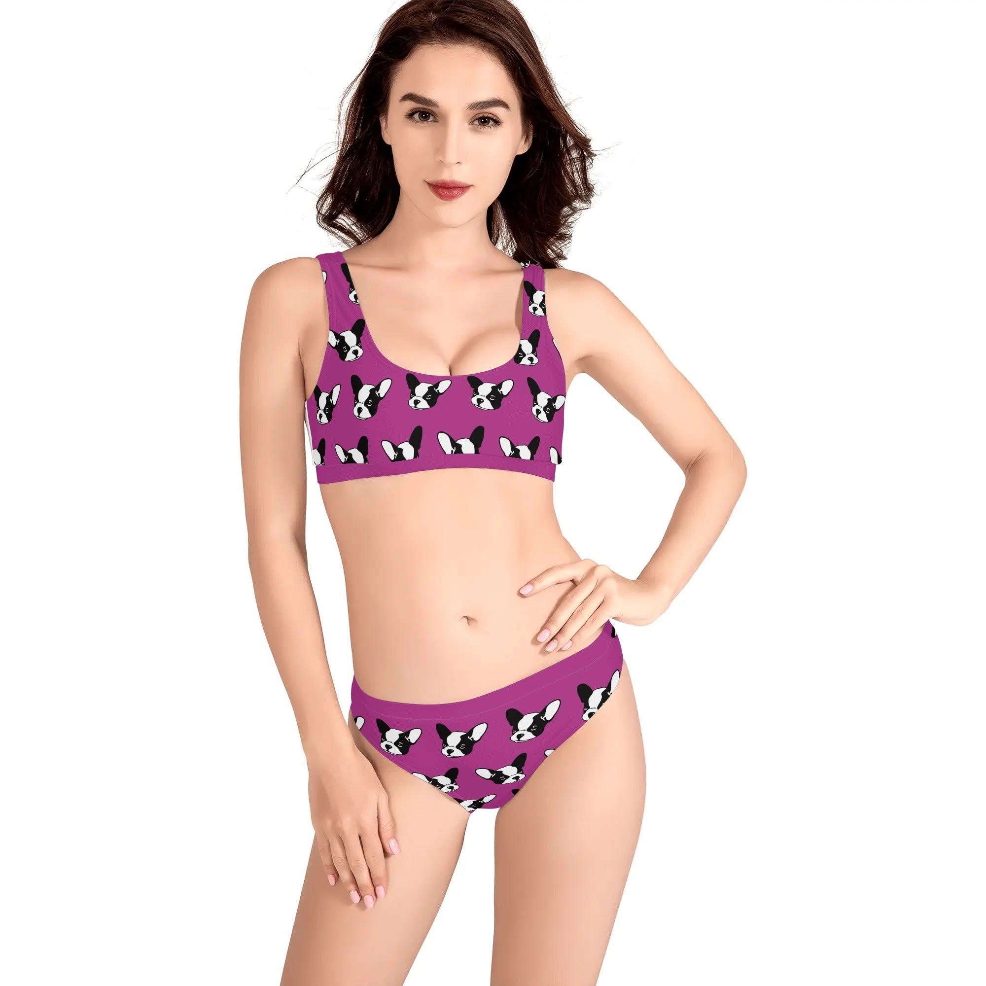 Pepper French Bulldog Summer Bikini for Frenchie Enthusiasts-fadou