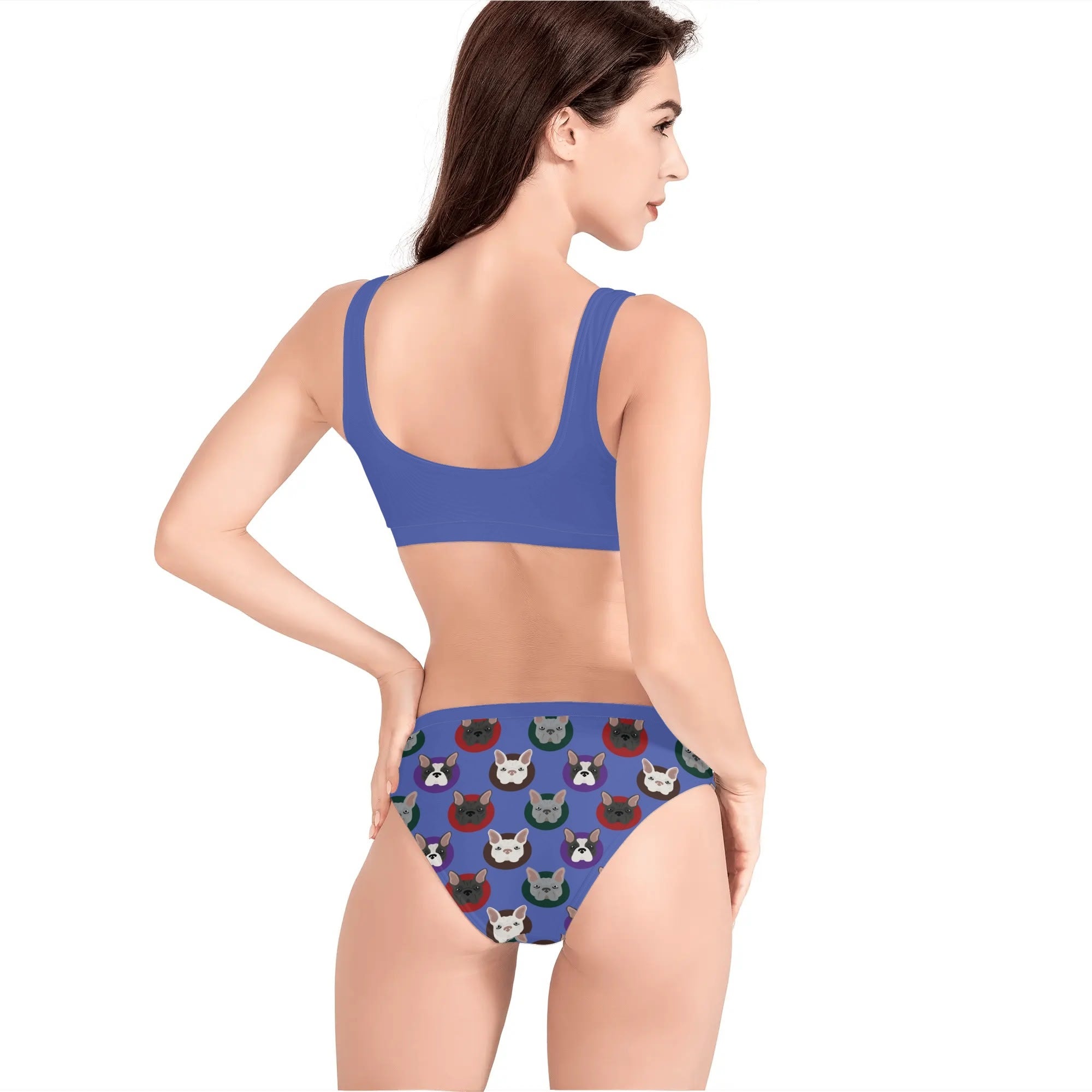 Leia French Bulldog Beach Swimwear for Frenchie Enthusiasts-fadou