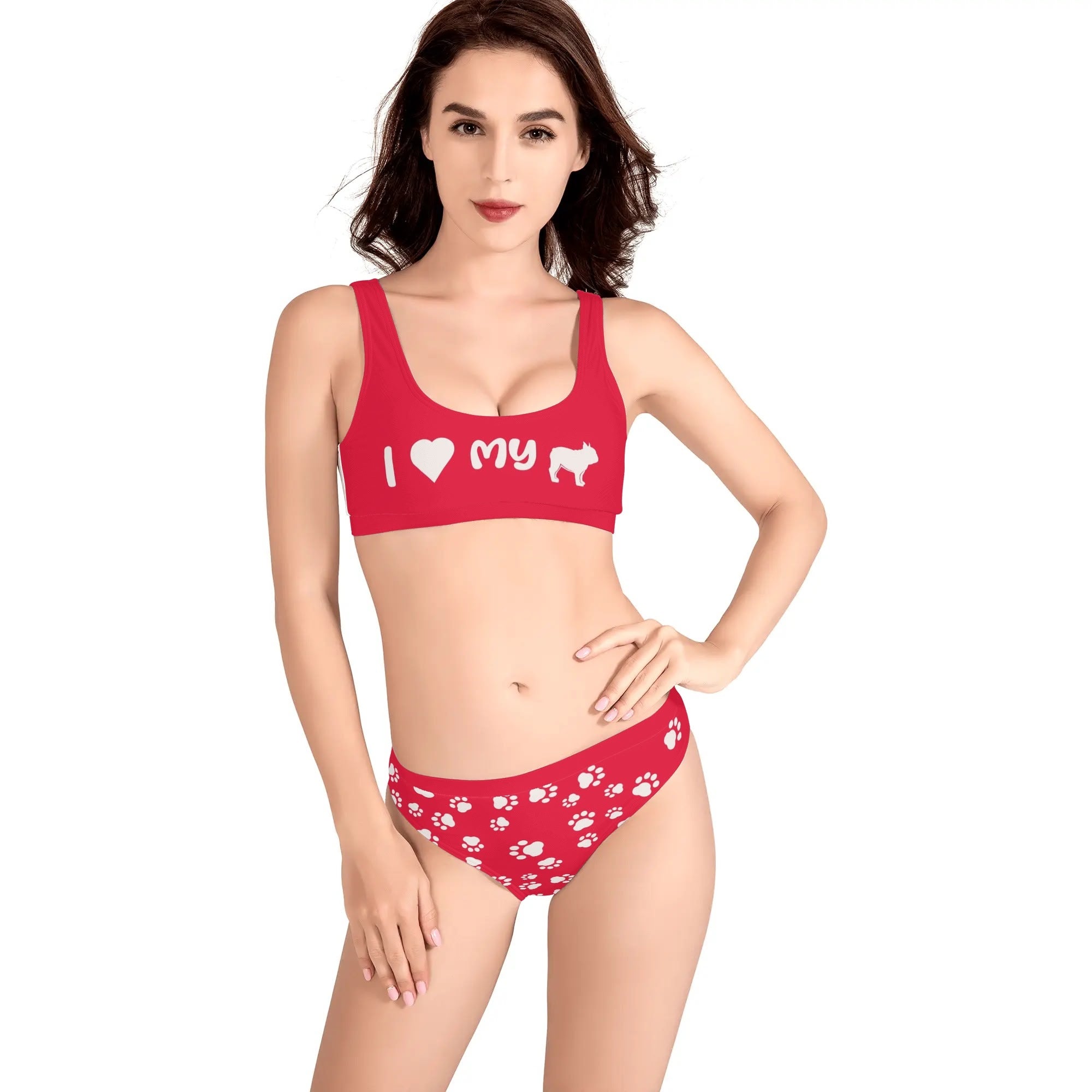 Wilma French Bulldog Beach Swimwear for Frenchie Enthusiasts-fadou