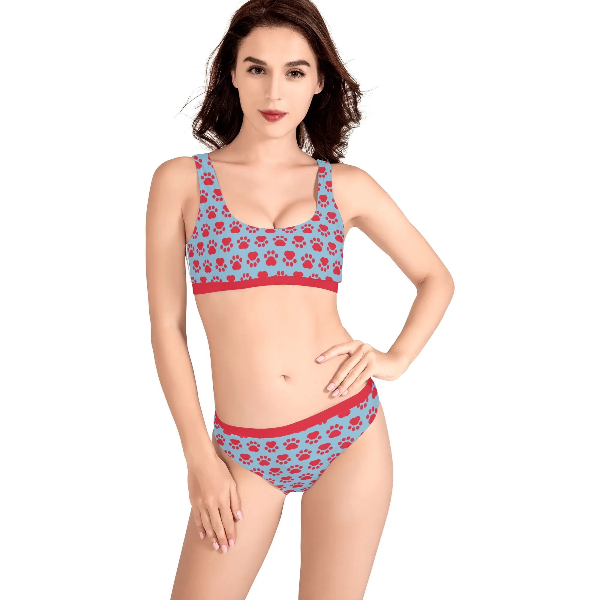 Hazel French Bulldog Beach Swimwear for Dog Moms & Dads-fadou