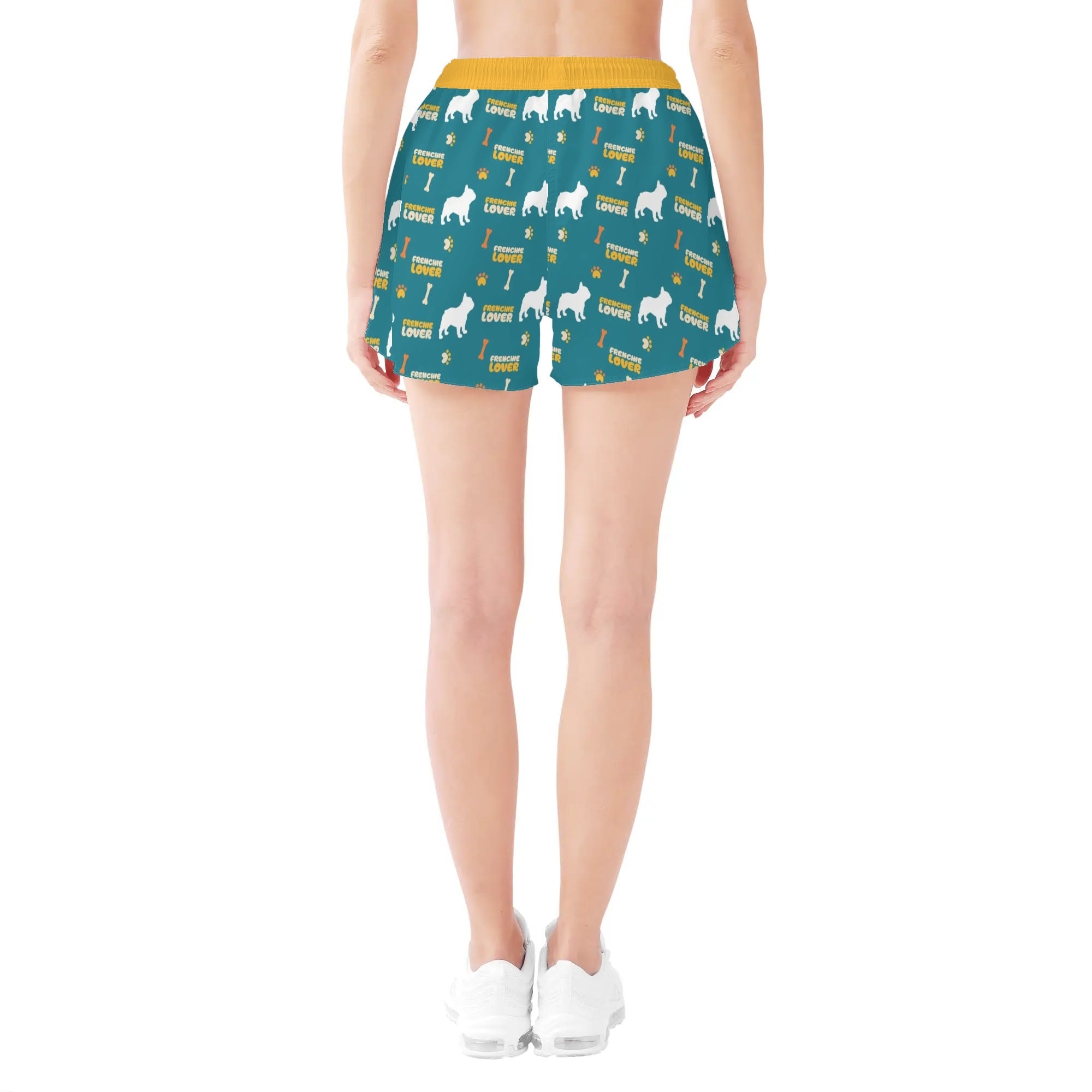Coco - Womens Beach Shorts for Frenchie Fans Everywhere-fadou