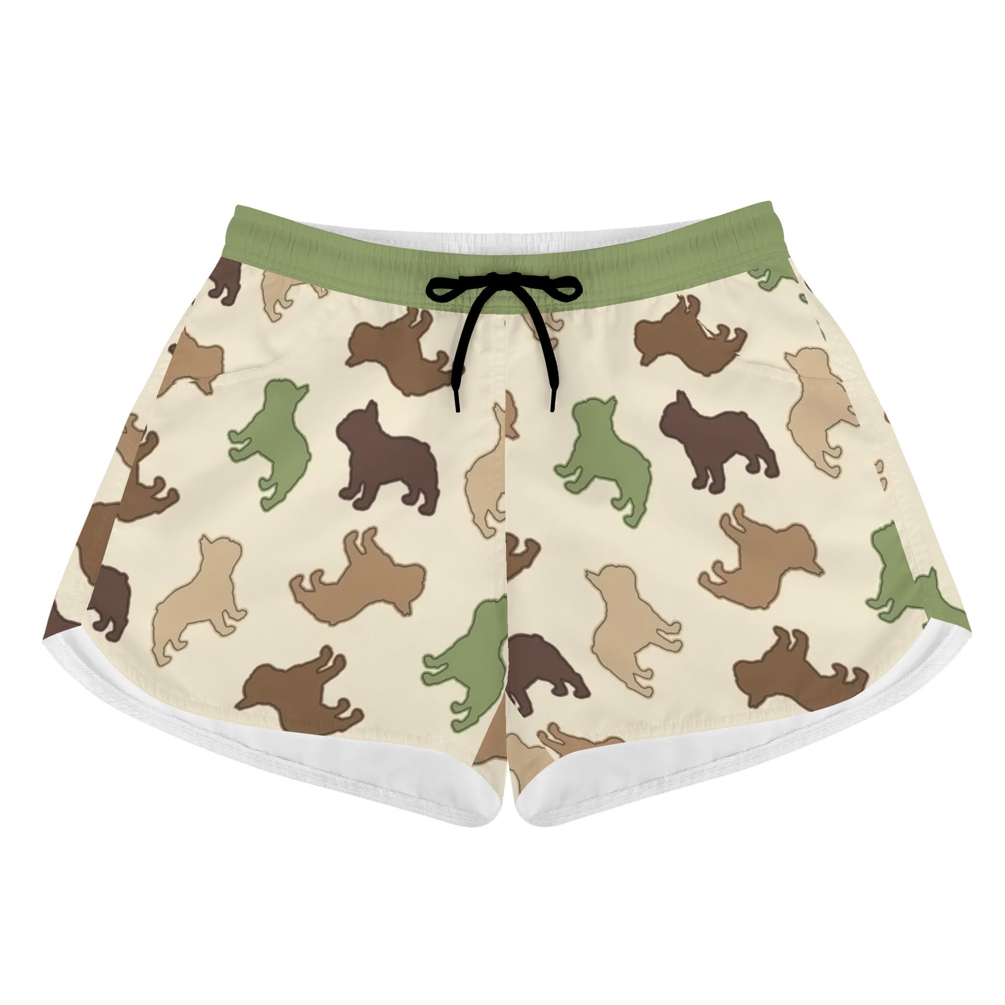 Peggy French Bulldog Casual Shorts for Frenchie Enthusiasts-fadou