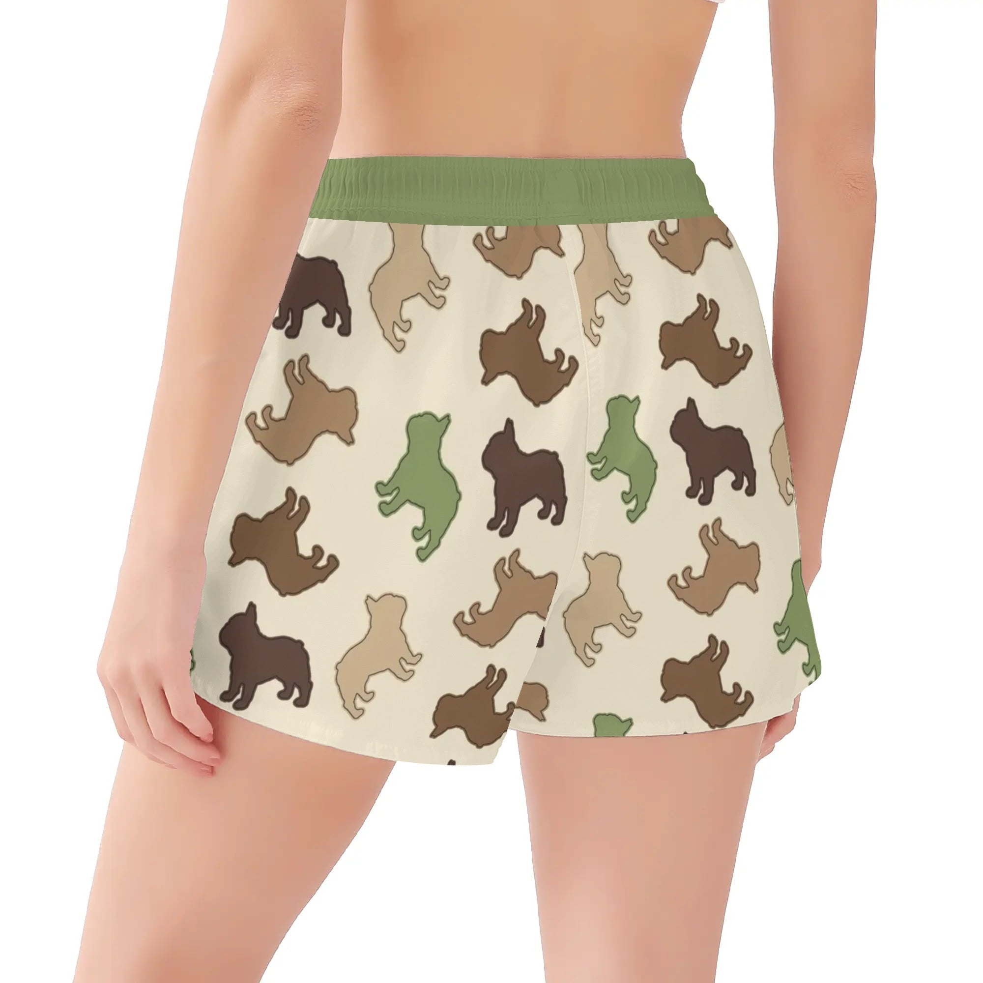 Peggy French Bulldog Casual Shorts for Frenchie Enthusiasts-fadou