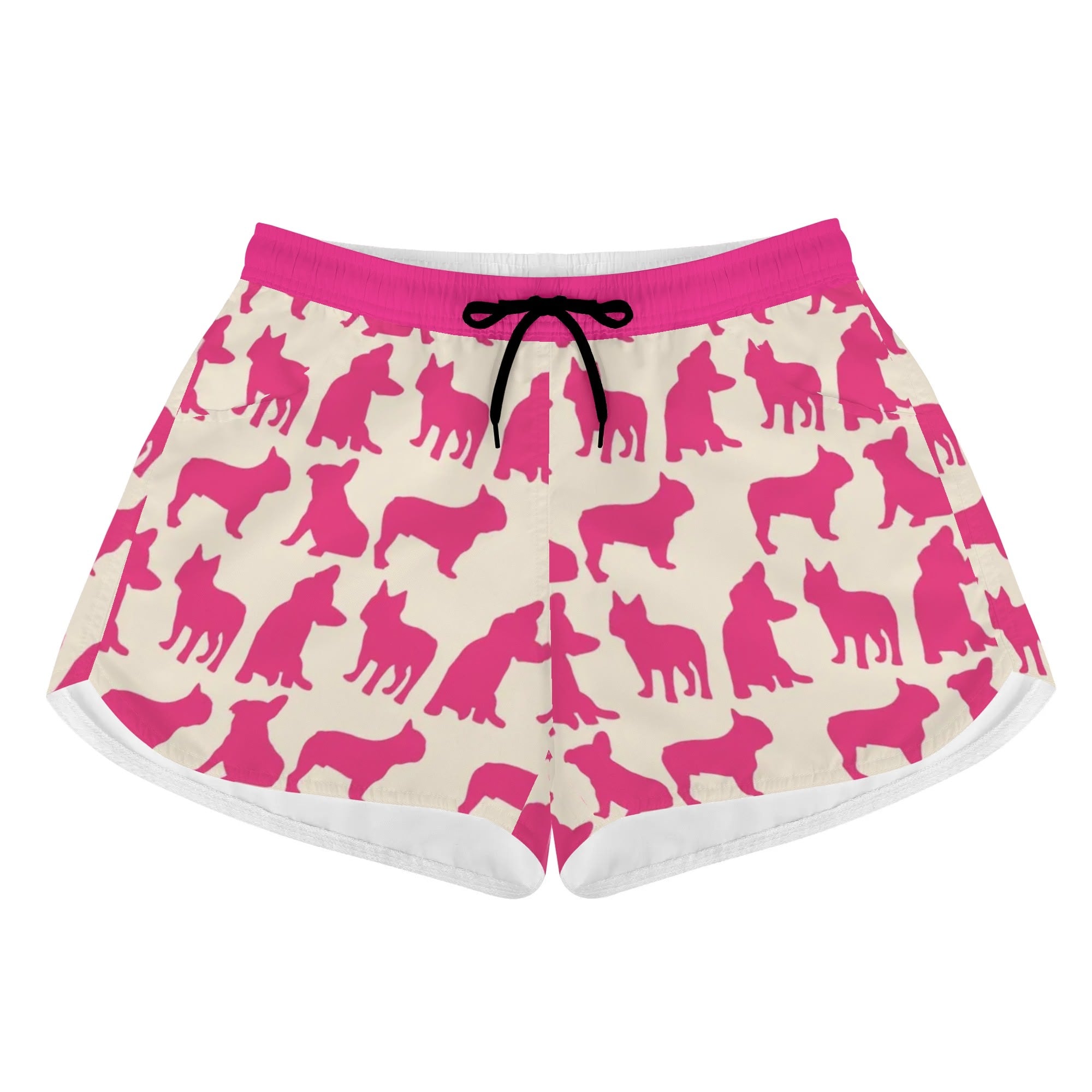 Roxy French Bulldog Board Shorts for Frenchie Enthusiasts-fadou