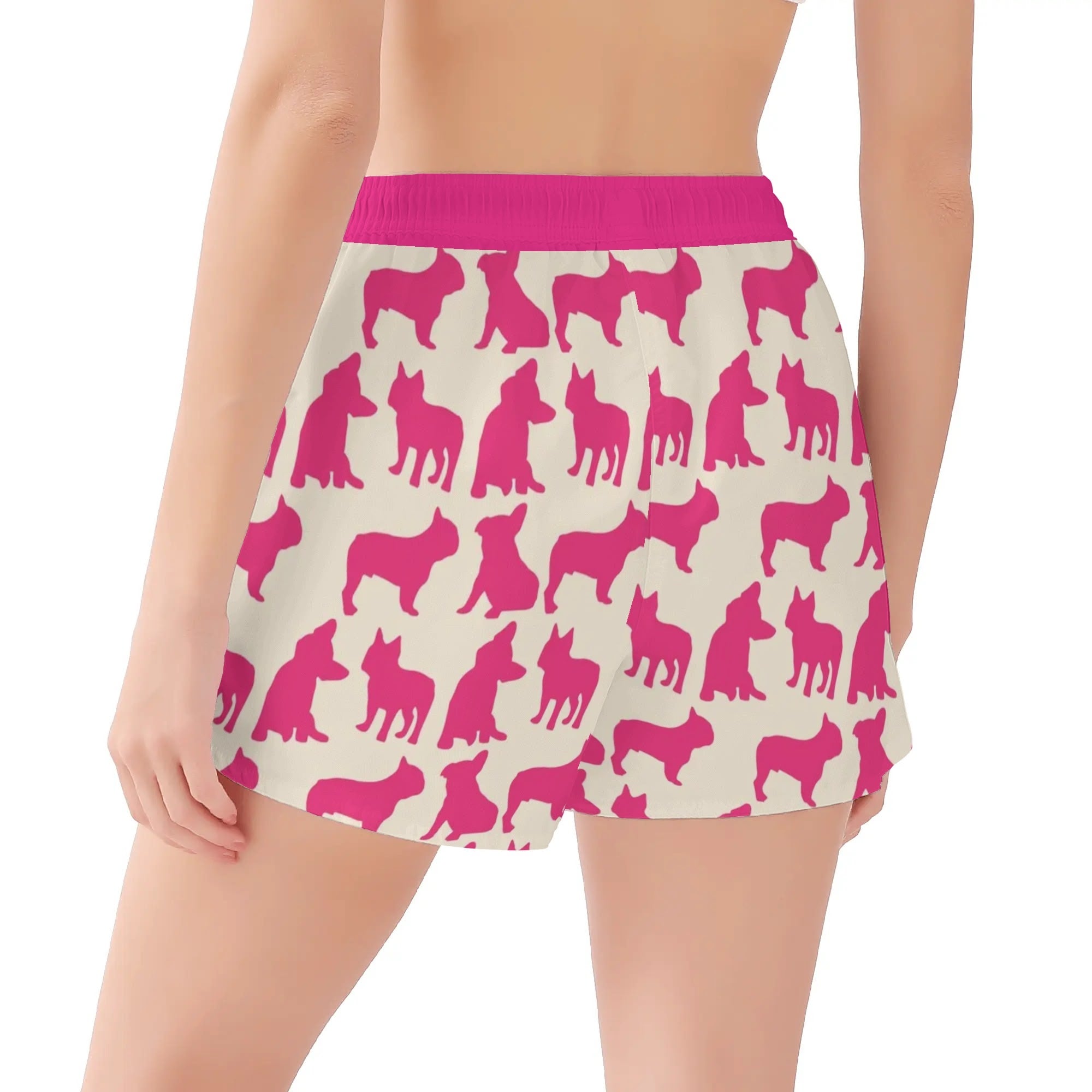 Roxy French Bulldog Board Shorts for Frenchie Enthusiasts-fadou