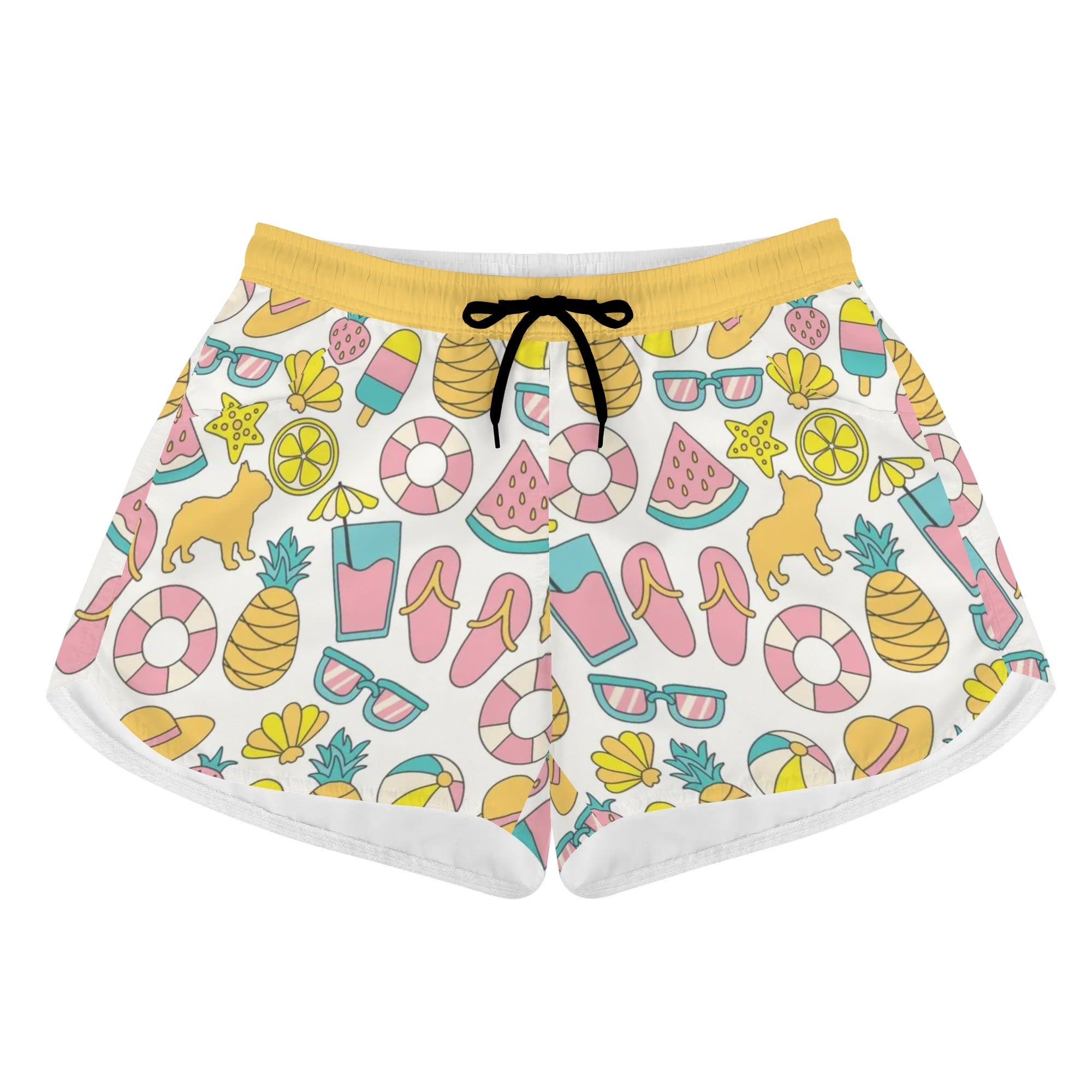 Boris French Bulldog Summer Shorts for Frenchie Enthusiasts-fadou
