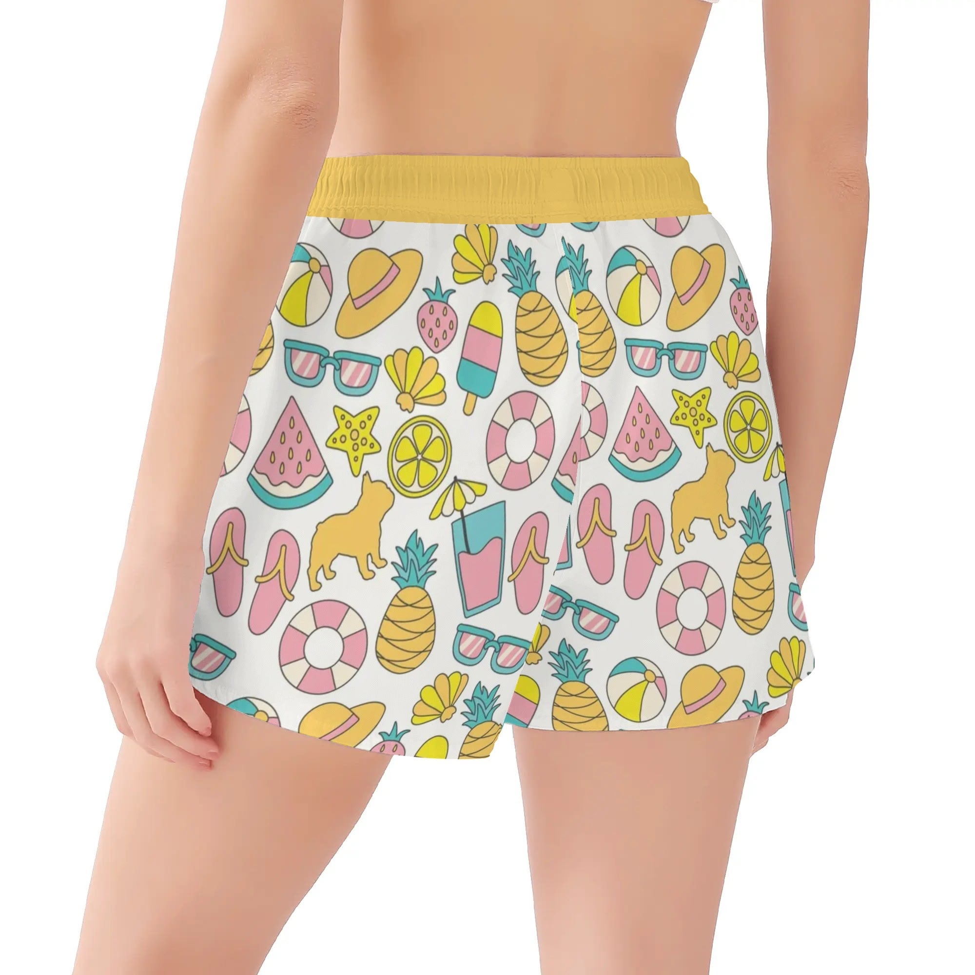 Boris French Bulldog Summer Shorts for Frenchie Enthusiasts-fadou