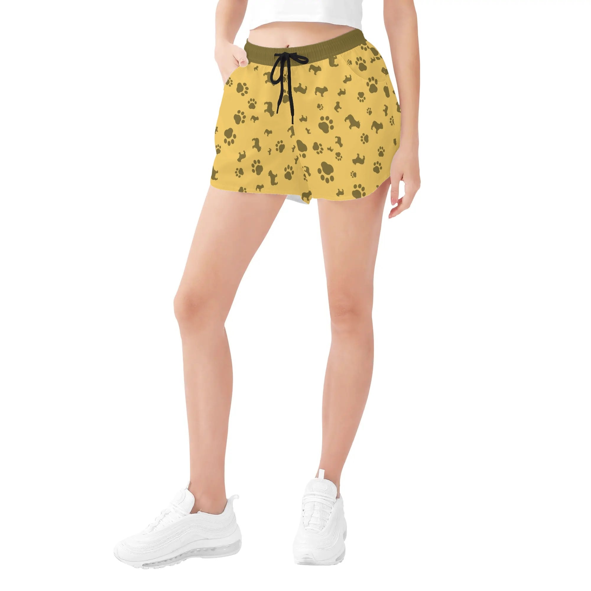 Pierre - Womens Beach Shorts for Frenchie Fans Everywhere-fadou