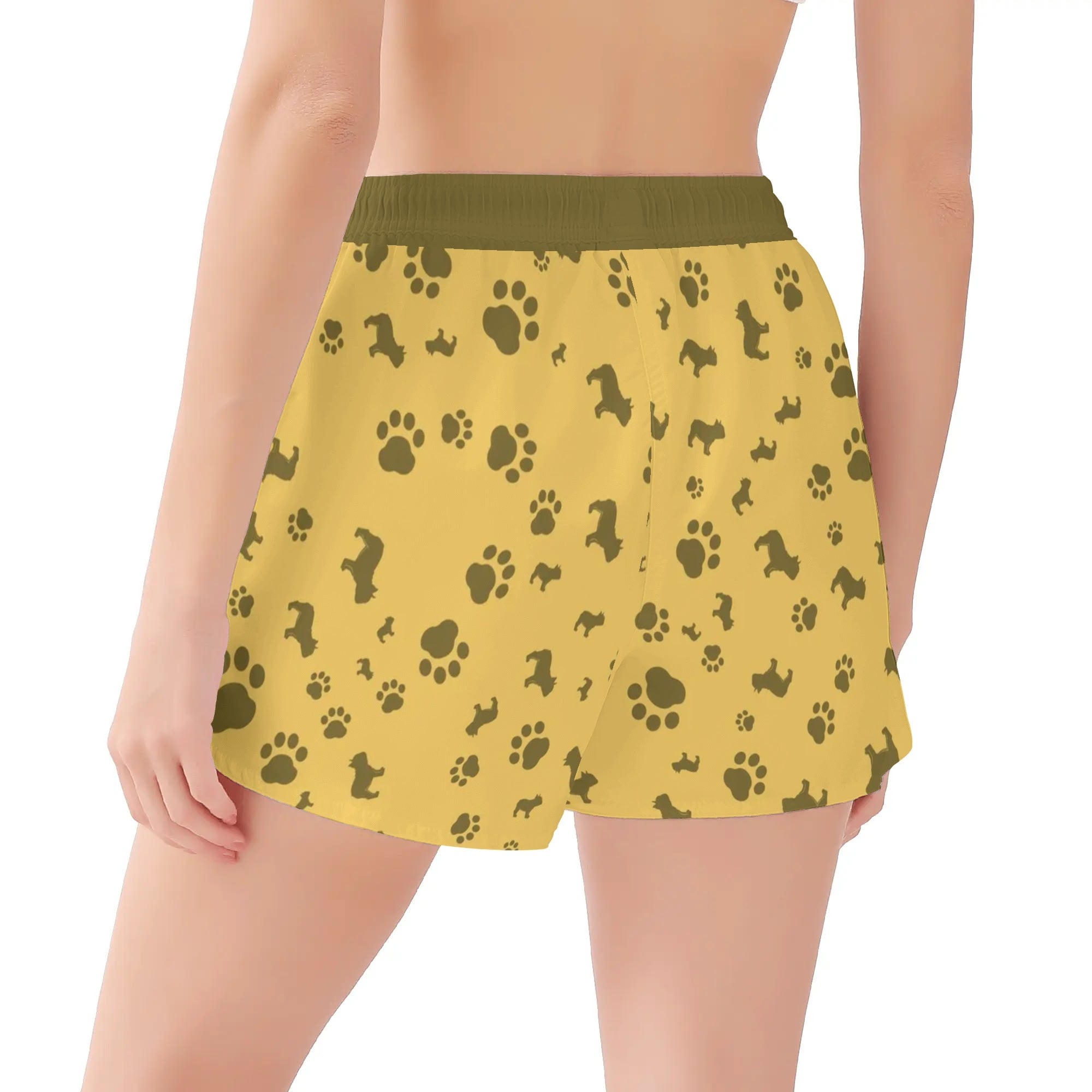 Pierre - Womens Beach Shorts for Frenchie Fans Everywhere-fadou