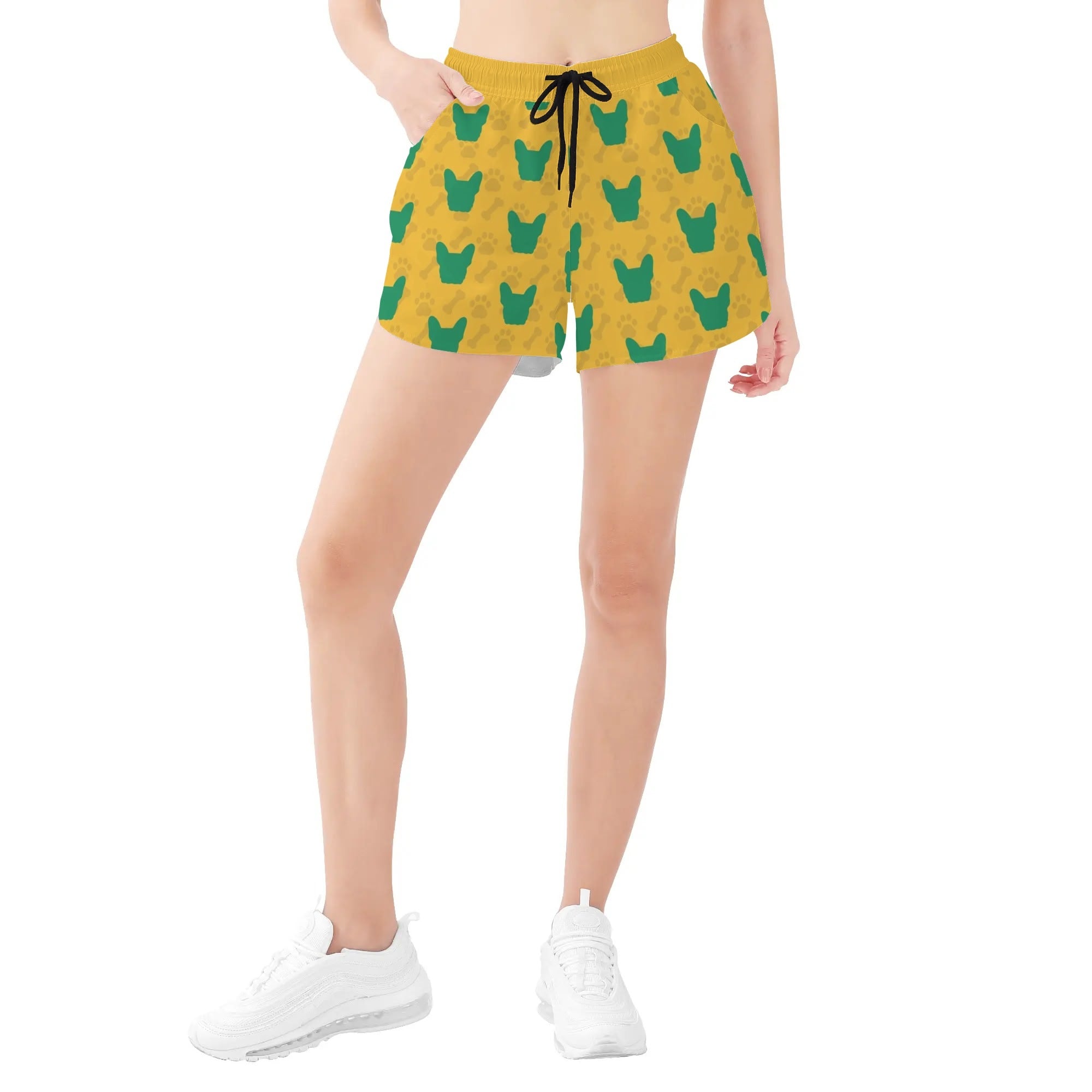 Toby French Bulldog Casual Shorts for Frenchie Enthusiasts-fadou