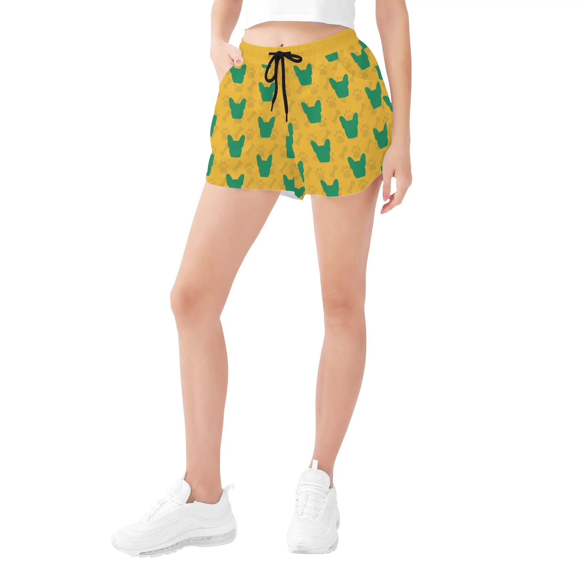 Toby French Bulldog Casual Shorts for Frenchie Enthusiasts-fadou