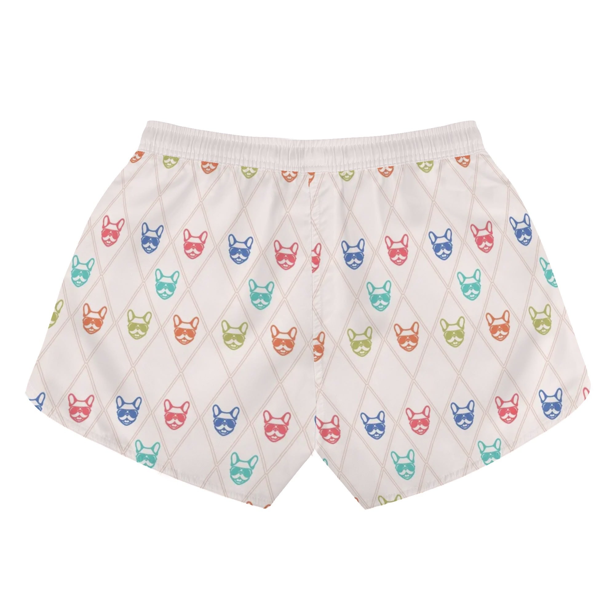 Paris French Bulldog Beach Shorts for Frenchie Enthusiasts-fadou