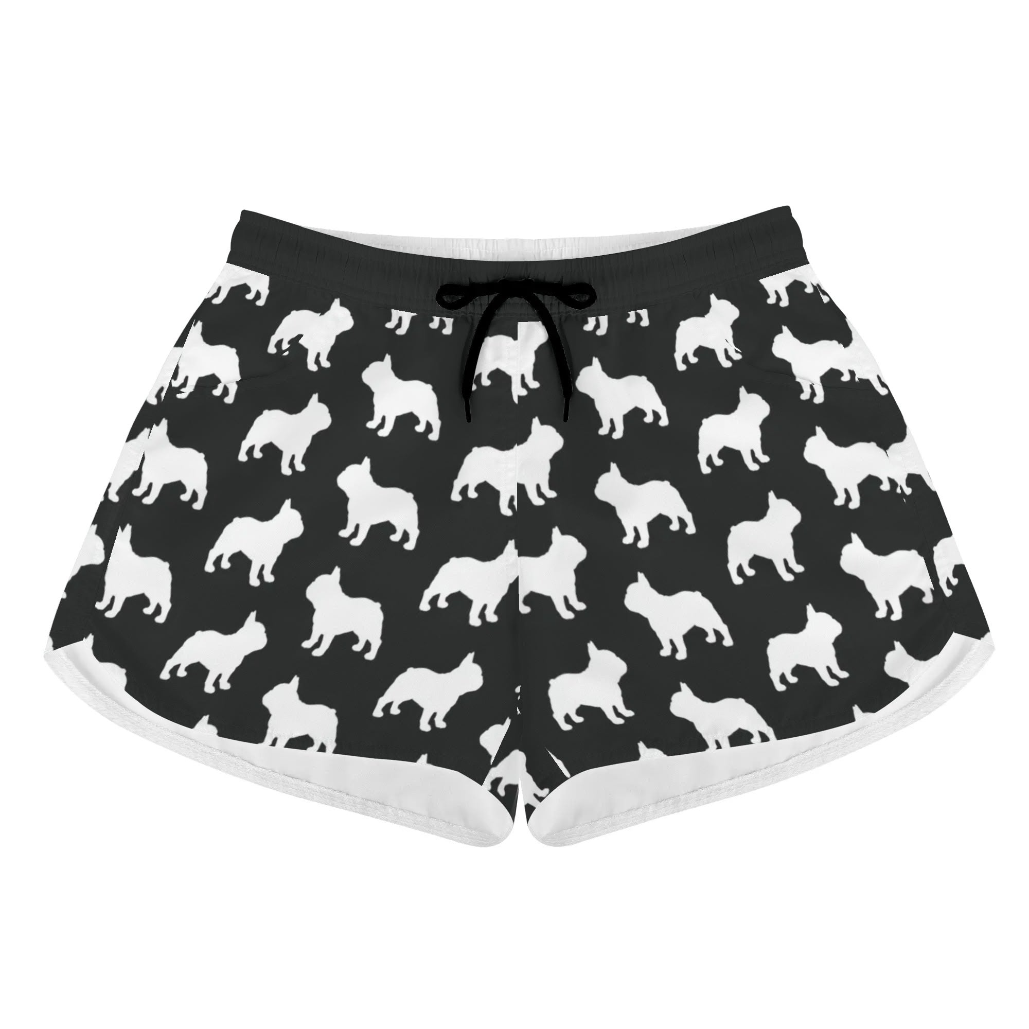 Otto French Bulldog Beach Shorts for Frenchie Enthusiasts-fadou