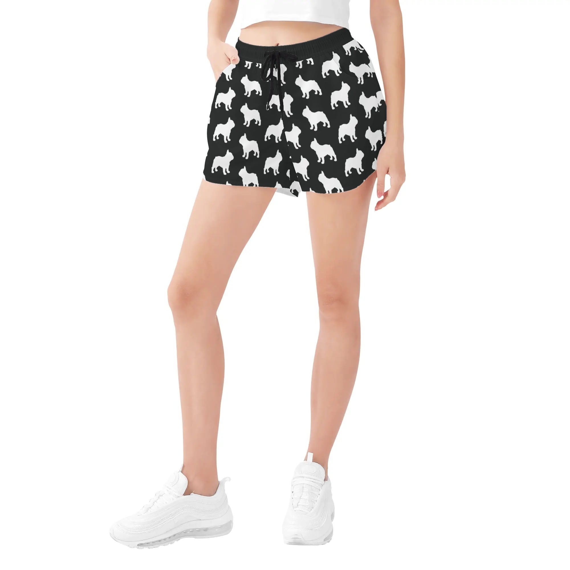 Otto French Bulldog Beach Shorts for Frenchie Enthusiasts-fadou