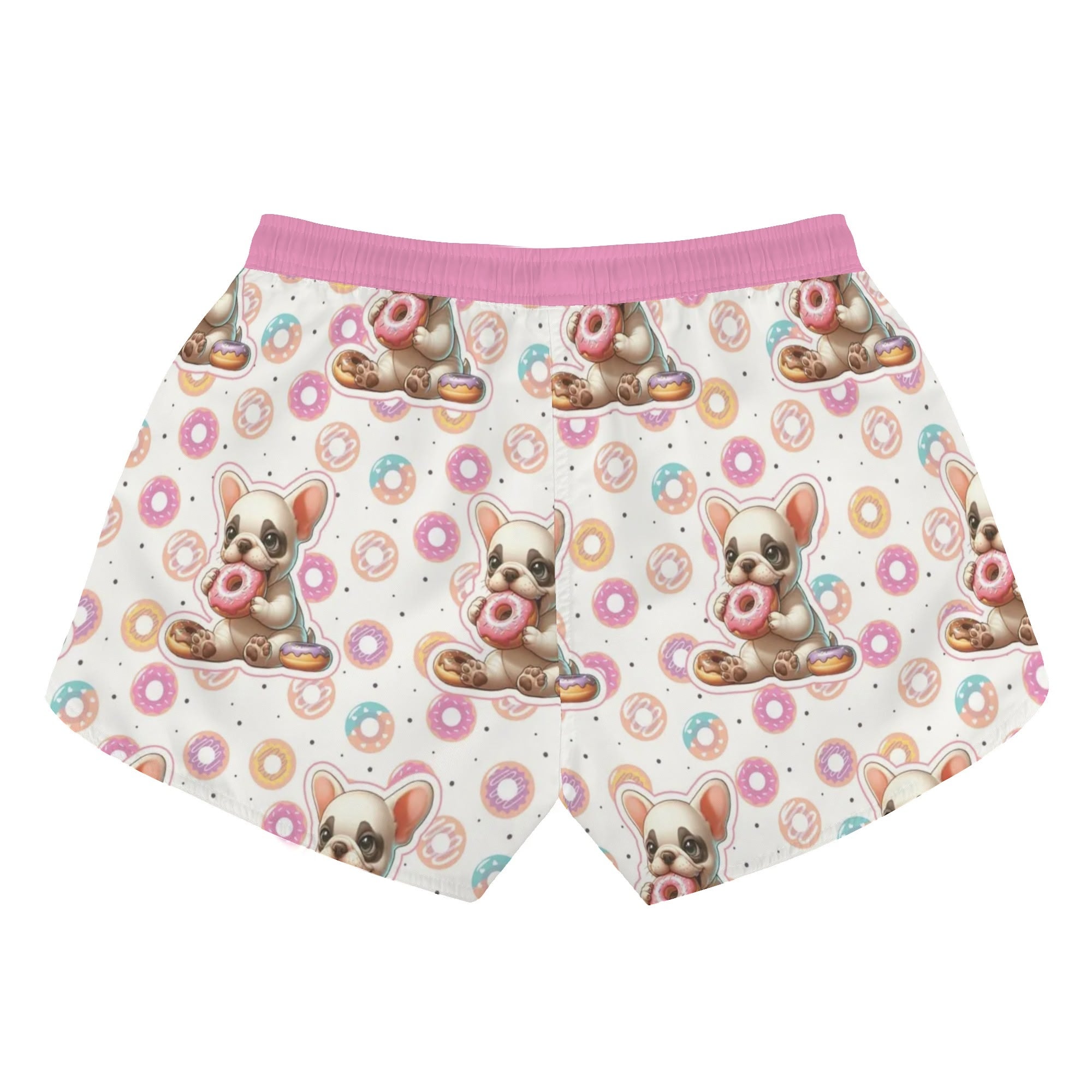 Phil - Womens Beach Shorts for Frenchie Fans Everywhere-fadou