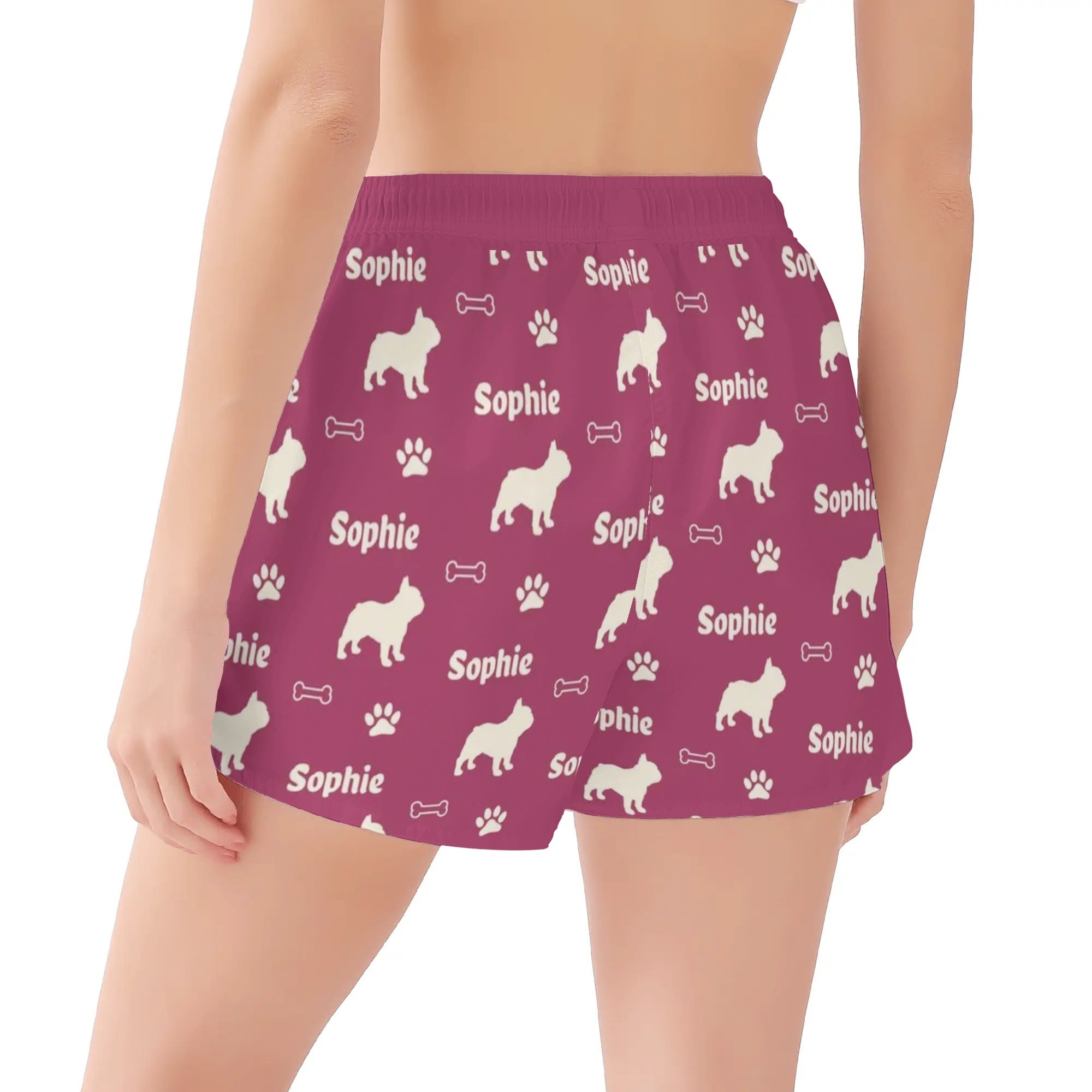 French Bulldog Custom Casual Shorts for Frenchie Enthusiasts-fadou