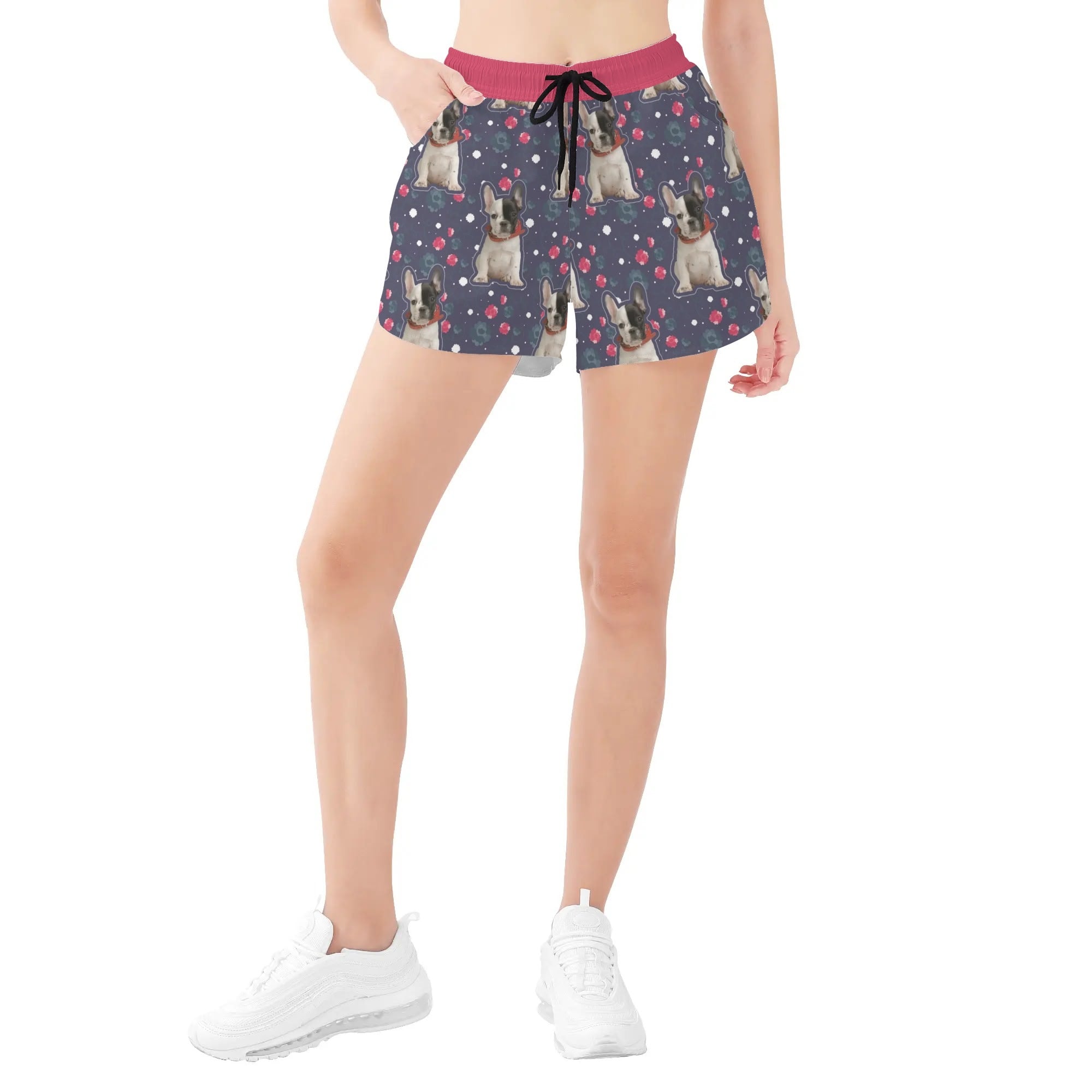 French Bulldog Custom Casual Shorts for Dog Moms & Dads-fadou
