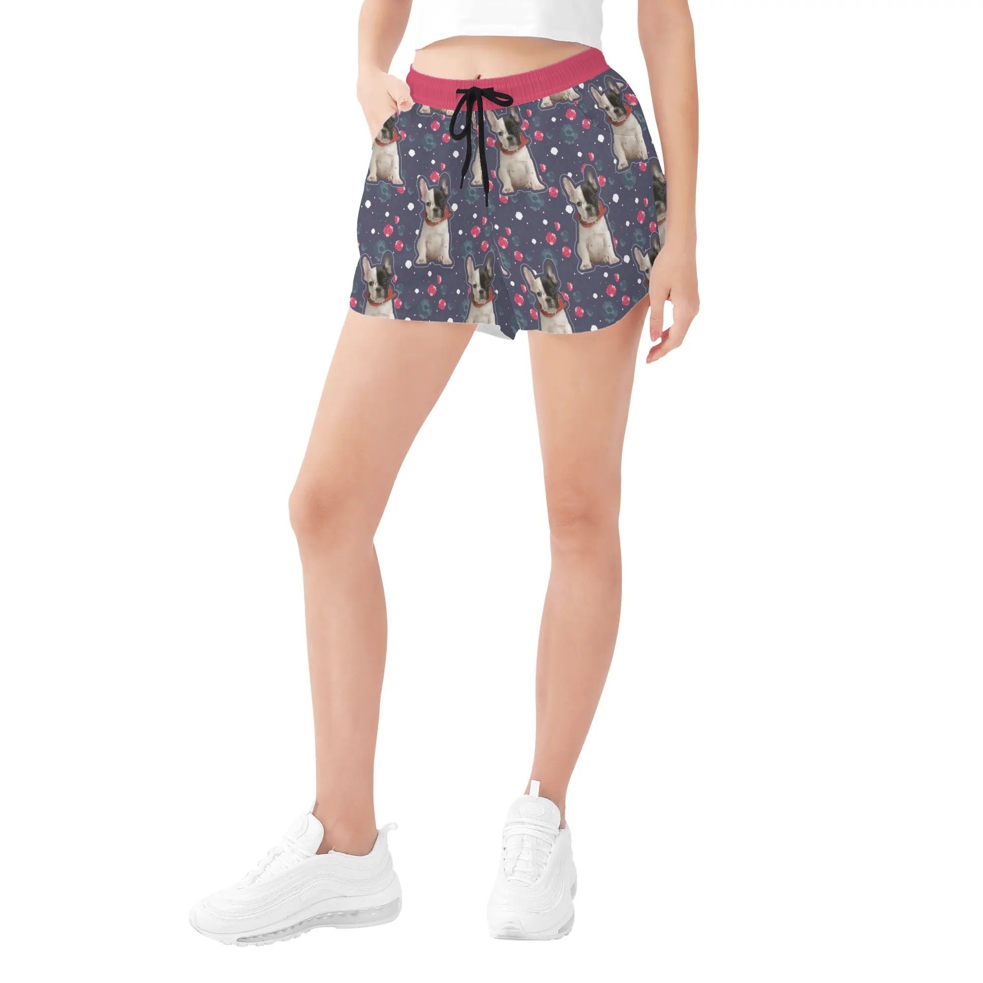 French Bulldog Custom Casual Shorts for Dog Moms & Dads-fadou