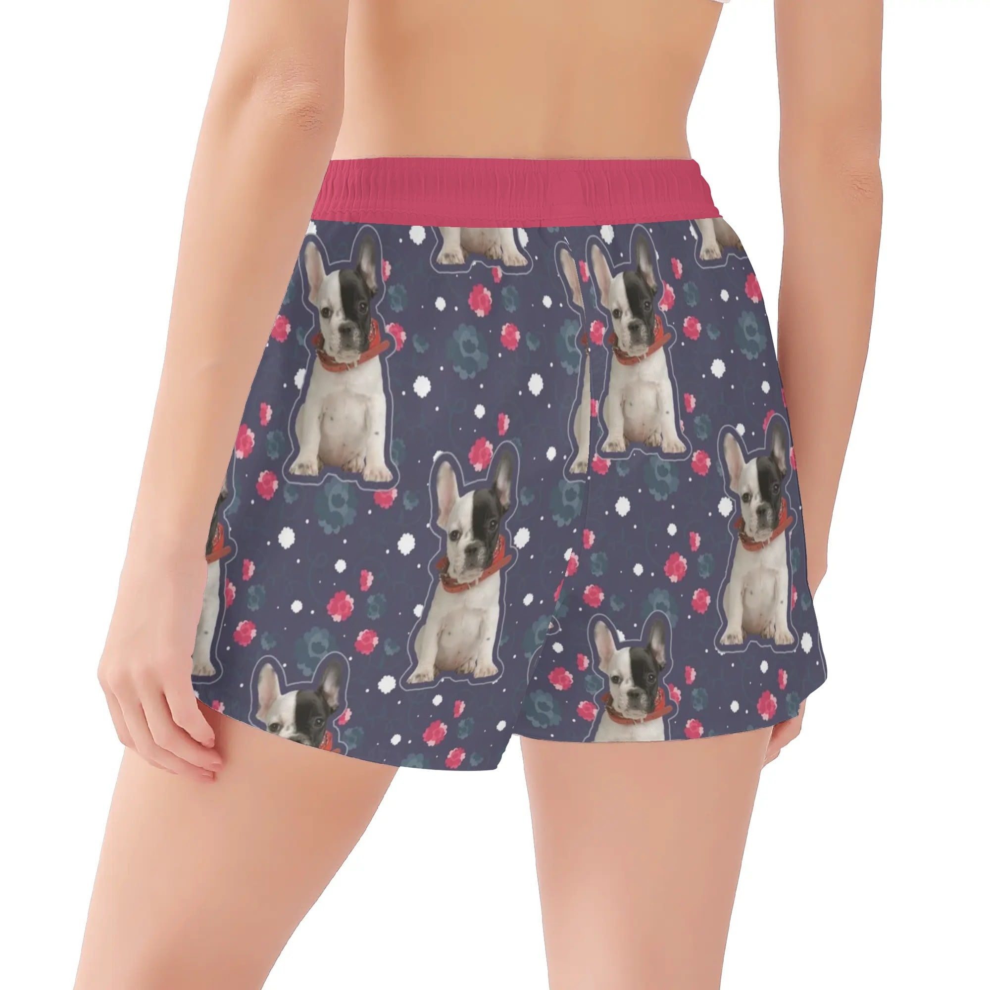 French Bulldog Custom Casual Shorts for Dog Moms & Dads-fadou
