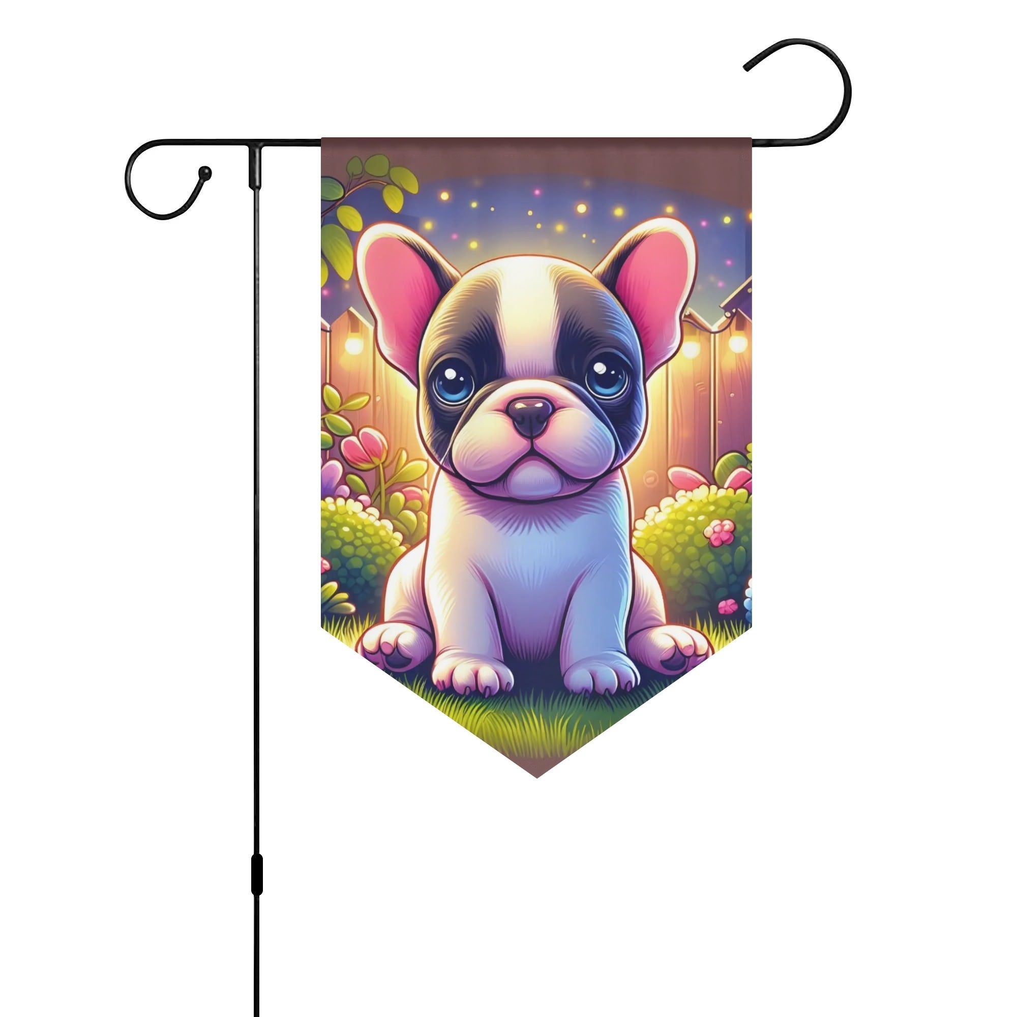 Milo French Bulldog Garden Flag for Frenchie Enthusiasts-fadou