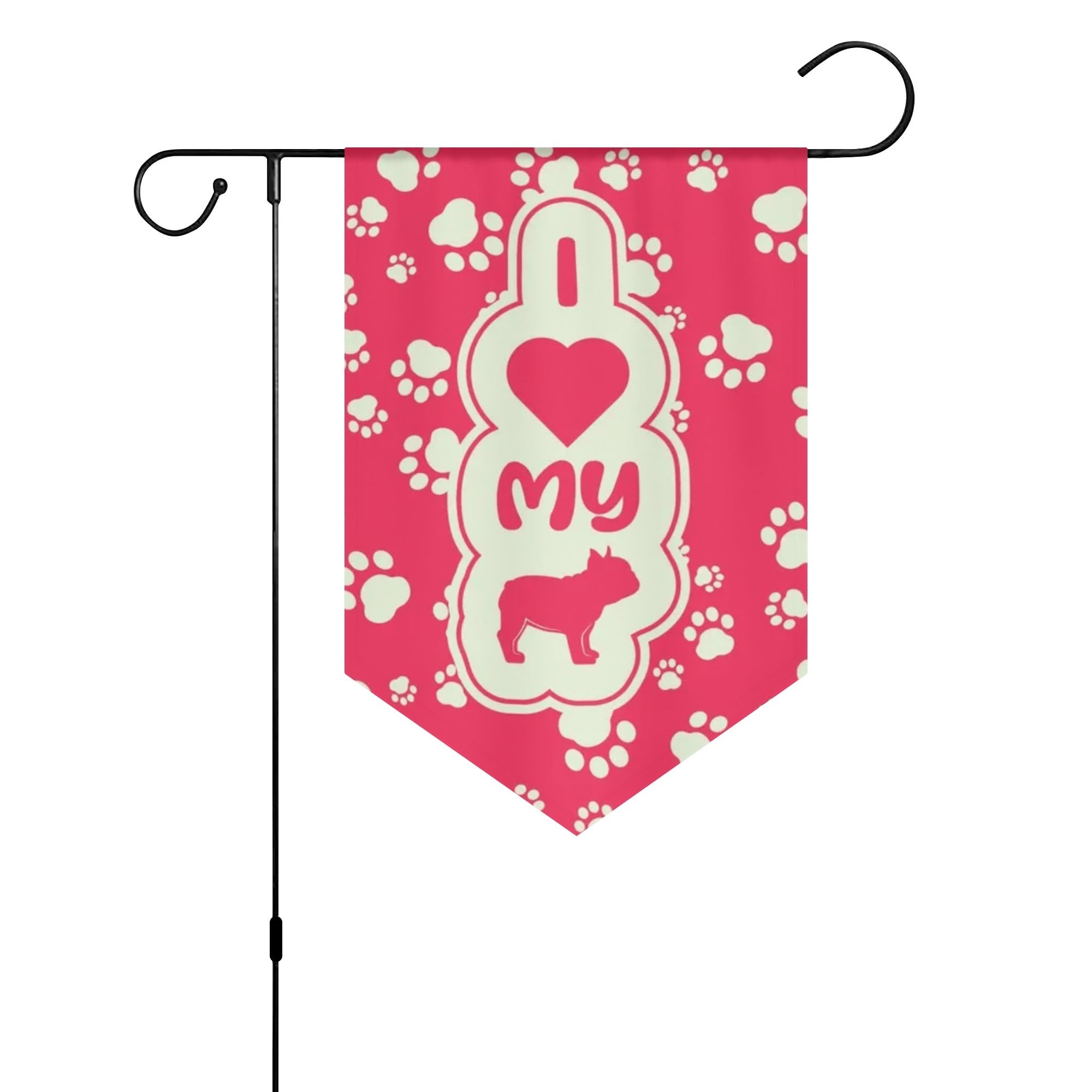 Hugo French Bulldog Patio Flag for Frenchie Enthusiasts-fadou