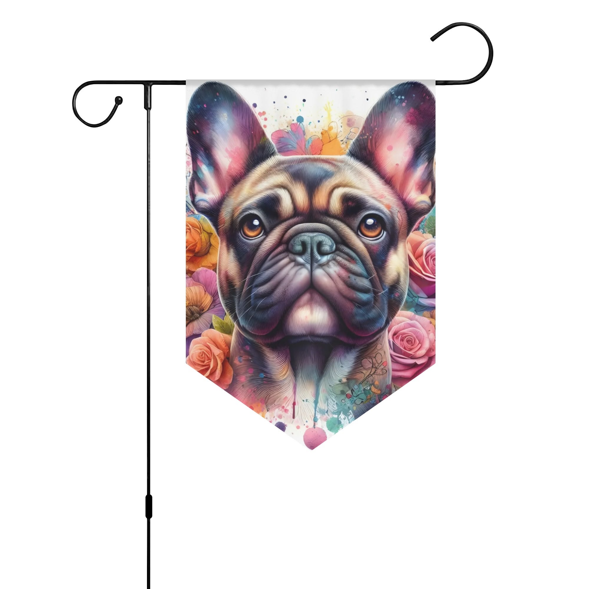 Penelope French Bulldog Garden Flag for Dog Moms & Dads-fadou
