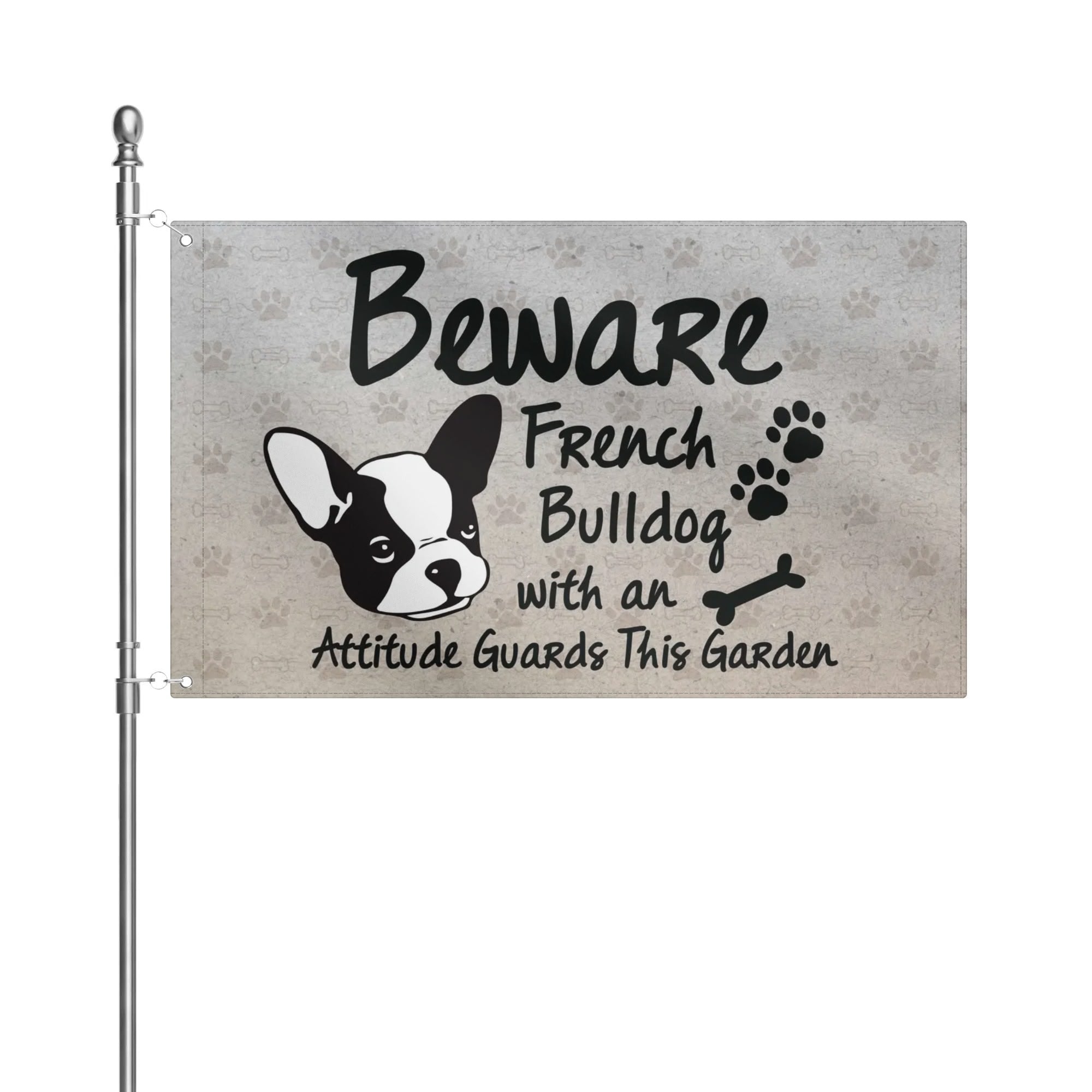 Buddy French Bulldog Garden Flag for Frenchie Enthusiasts-fadou