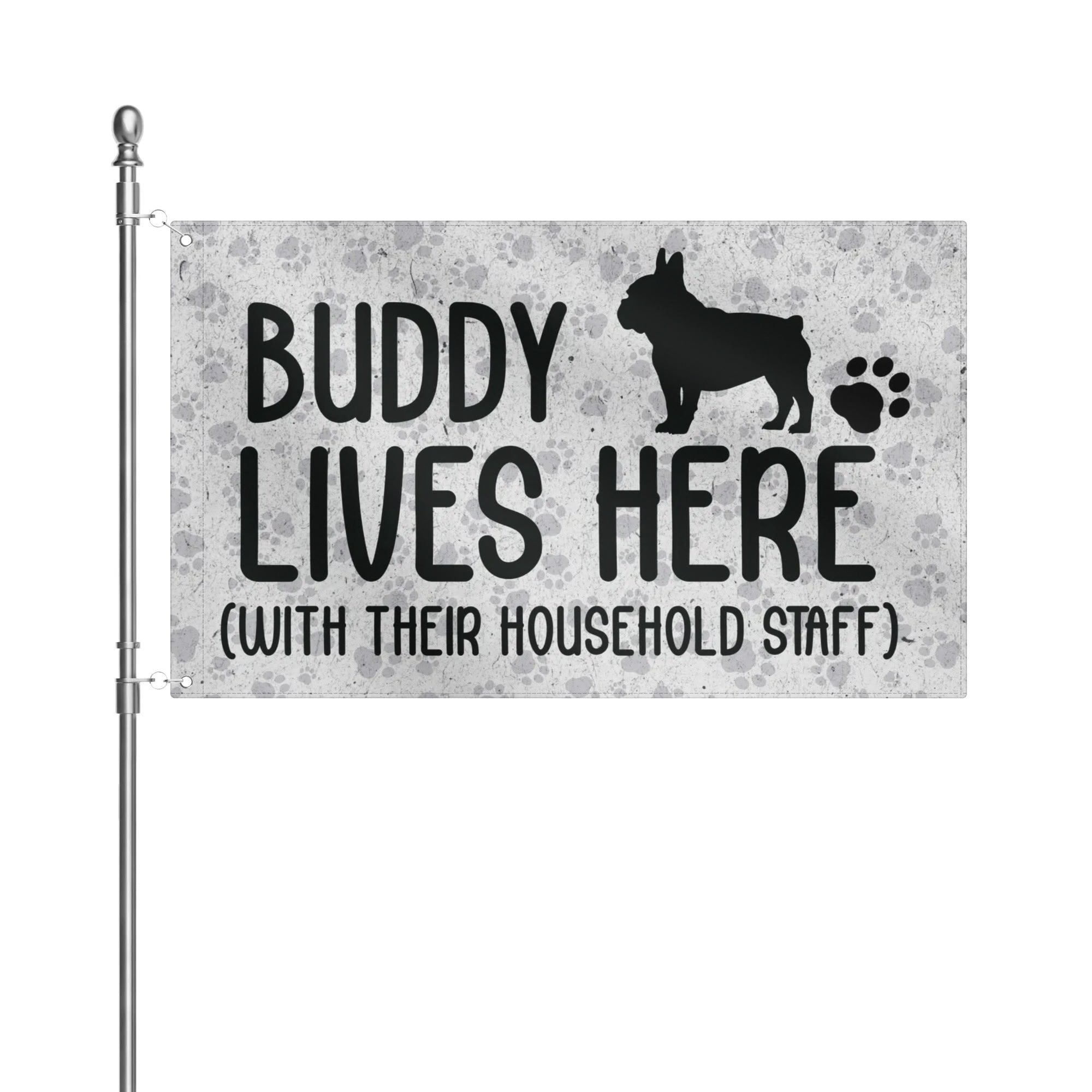 Frenchie Personalized Outdoor Garden Decor for Dog Park Days-fadou