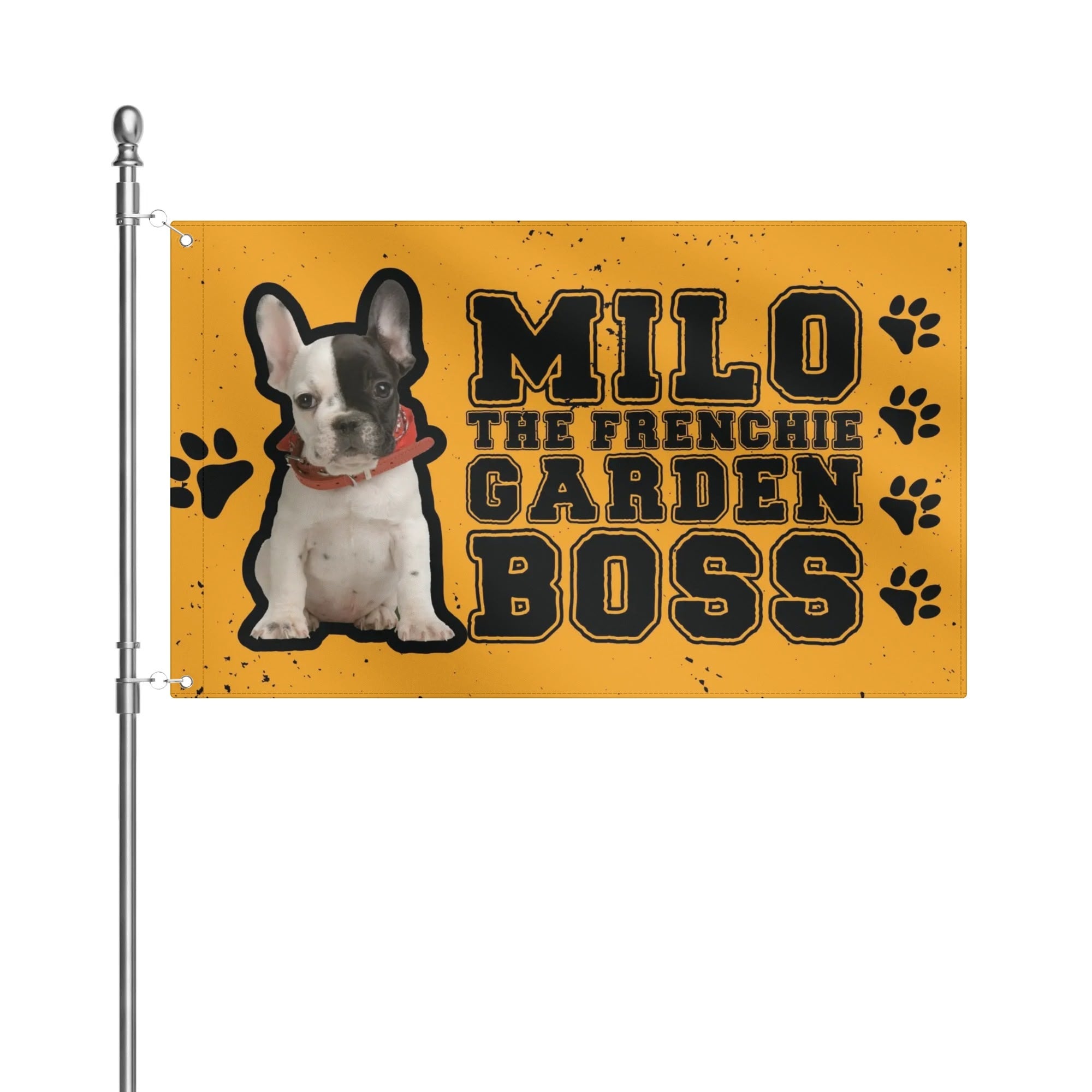 French Bulldog Personalized Garden Flag for Dog Park Days-fadou