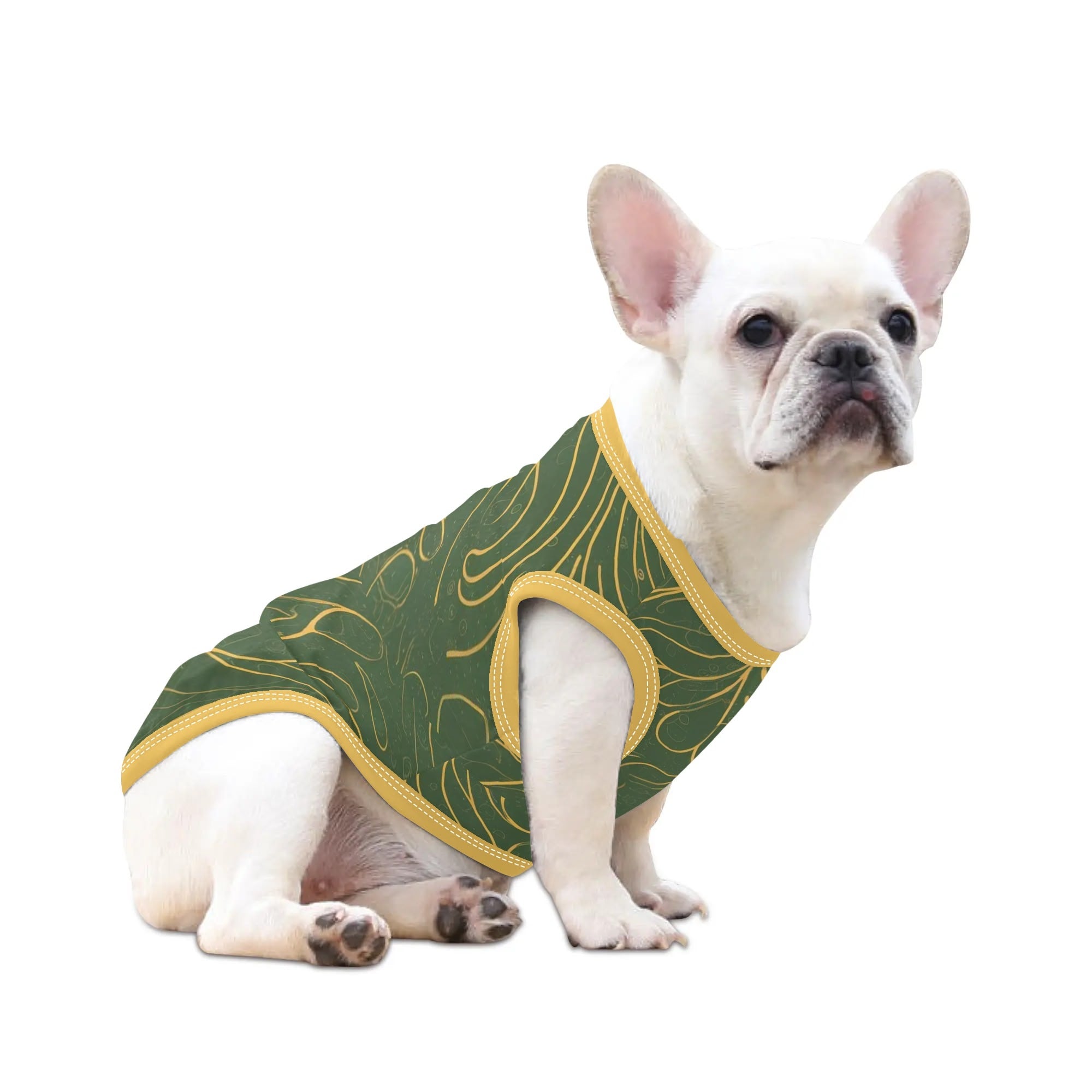 Paisley French Bulldog Dog Shirt for Outdoor Adventures-fadou