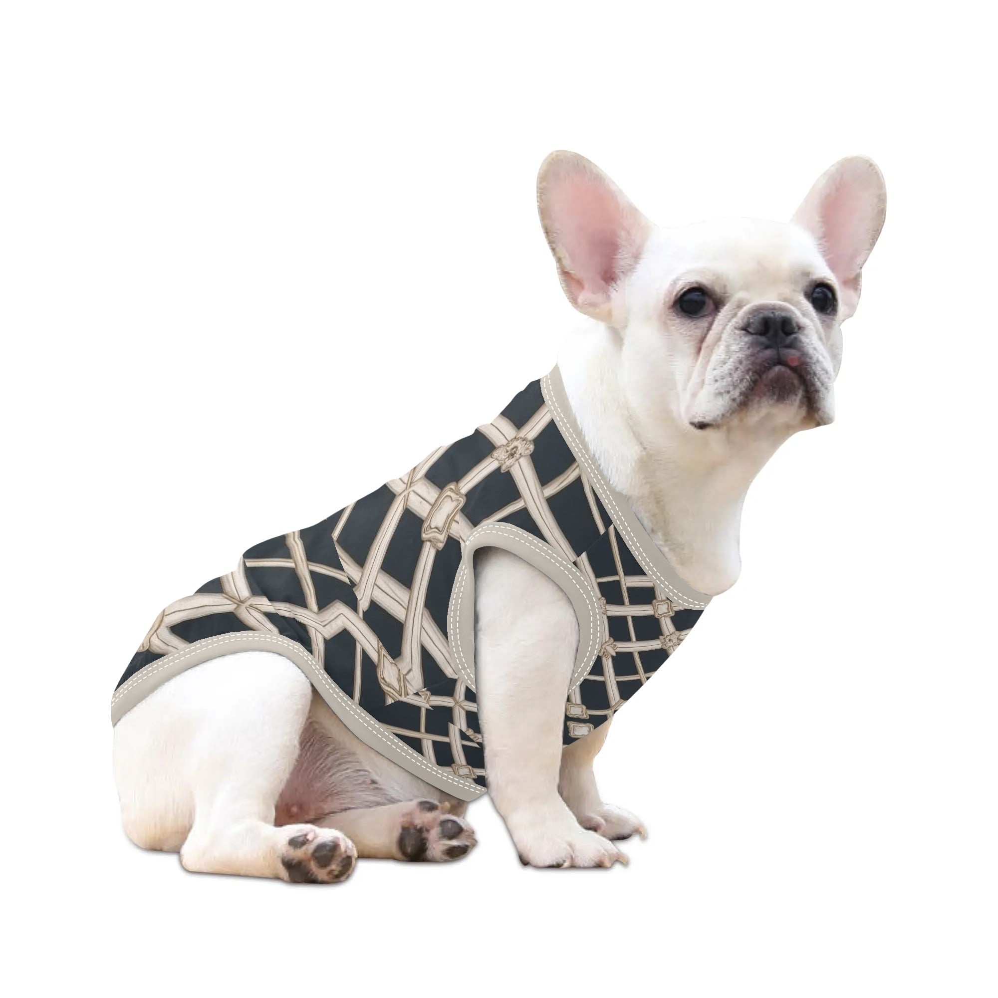 Ginger French Bulldog Dog Outfit for Outdoor Adventures-fadou