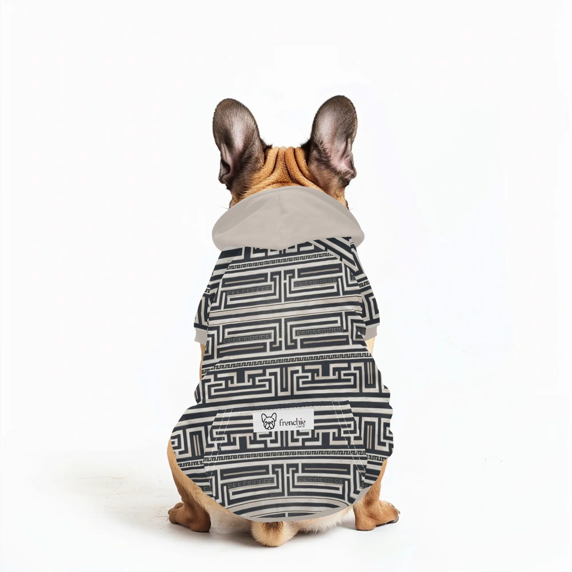 Buddy French Bulldog Fleece Hoodie for Short-Nosed Dogs-fadou
