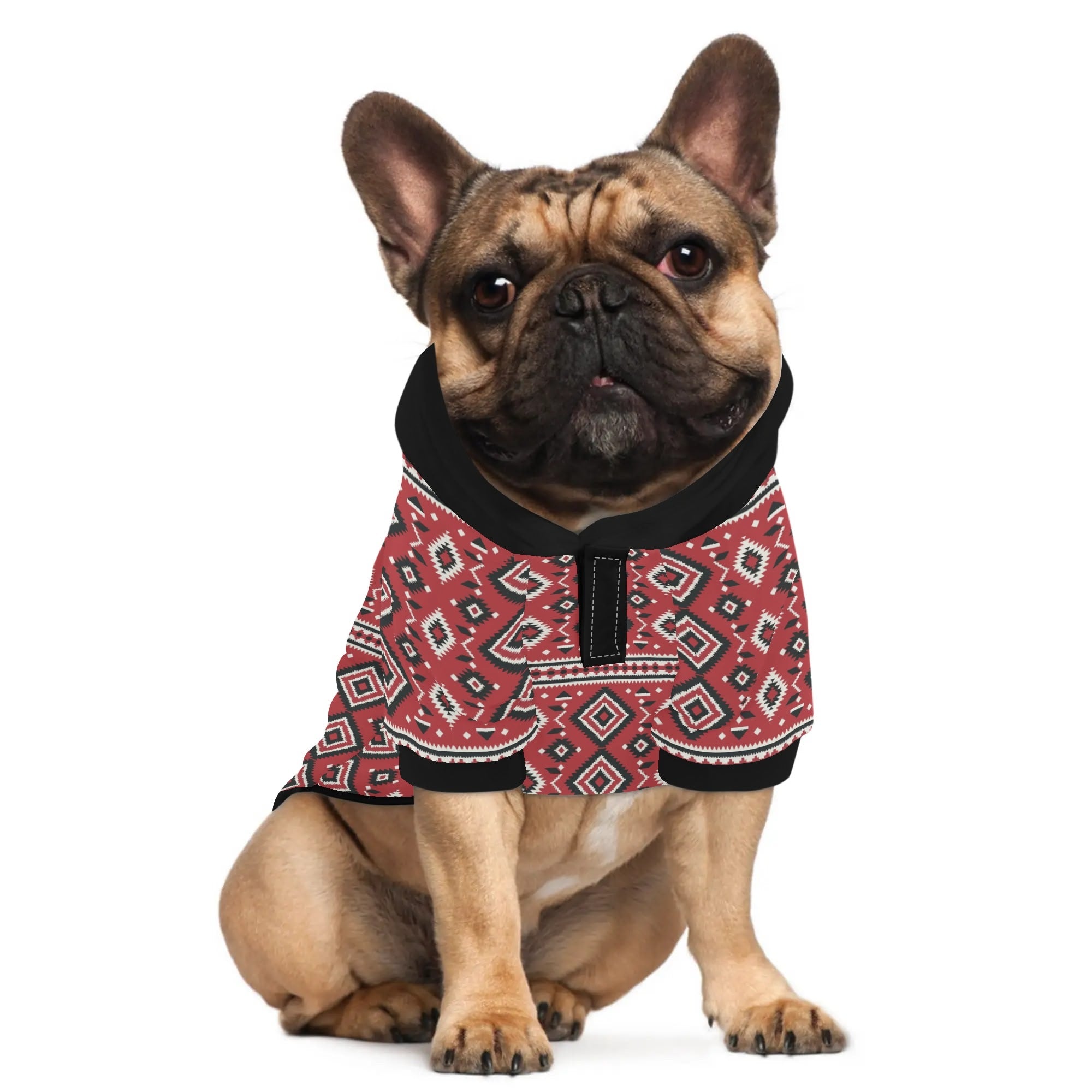 Bandit French Bulldog Fleece Hoodie for Training Sessions-fadou