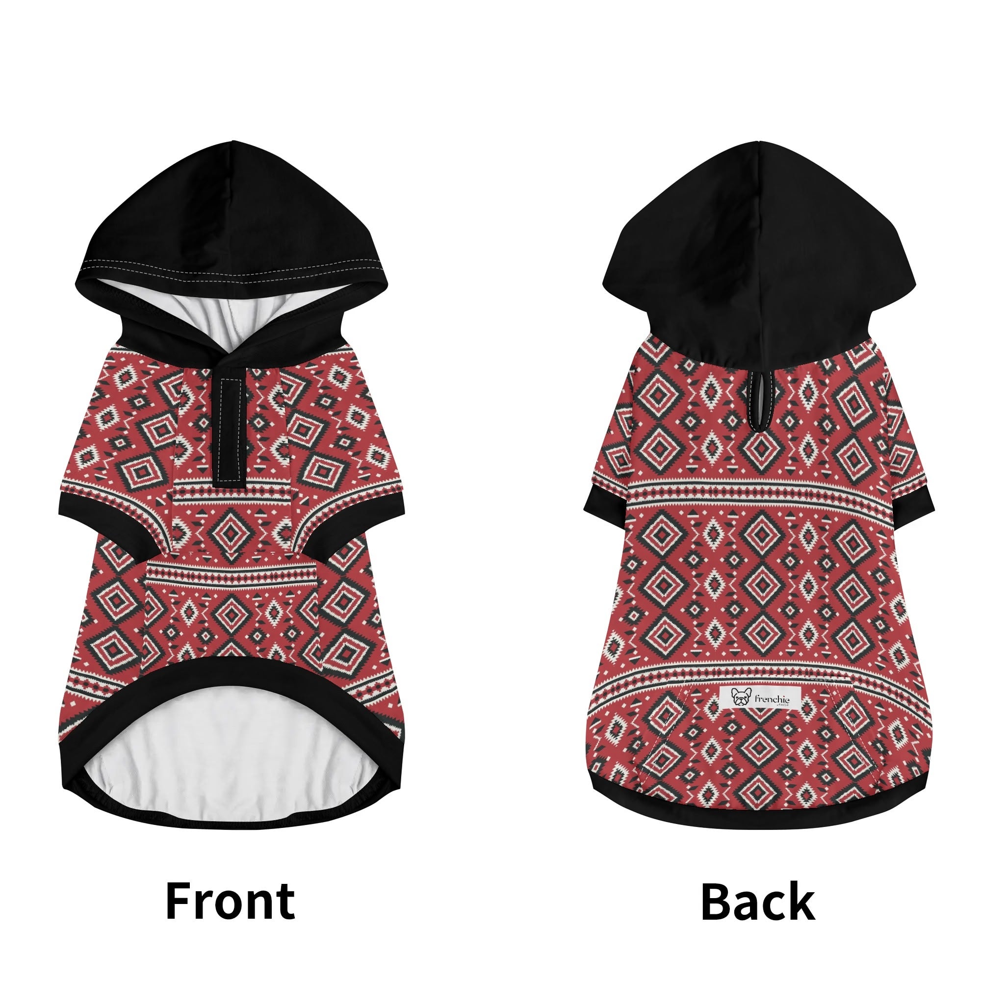 Bandit French Bulldog Fleece Hoodie for Training Sessions-fadou