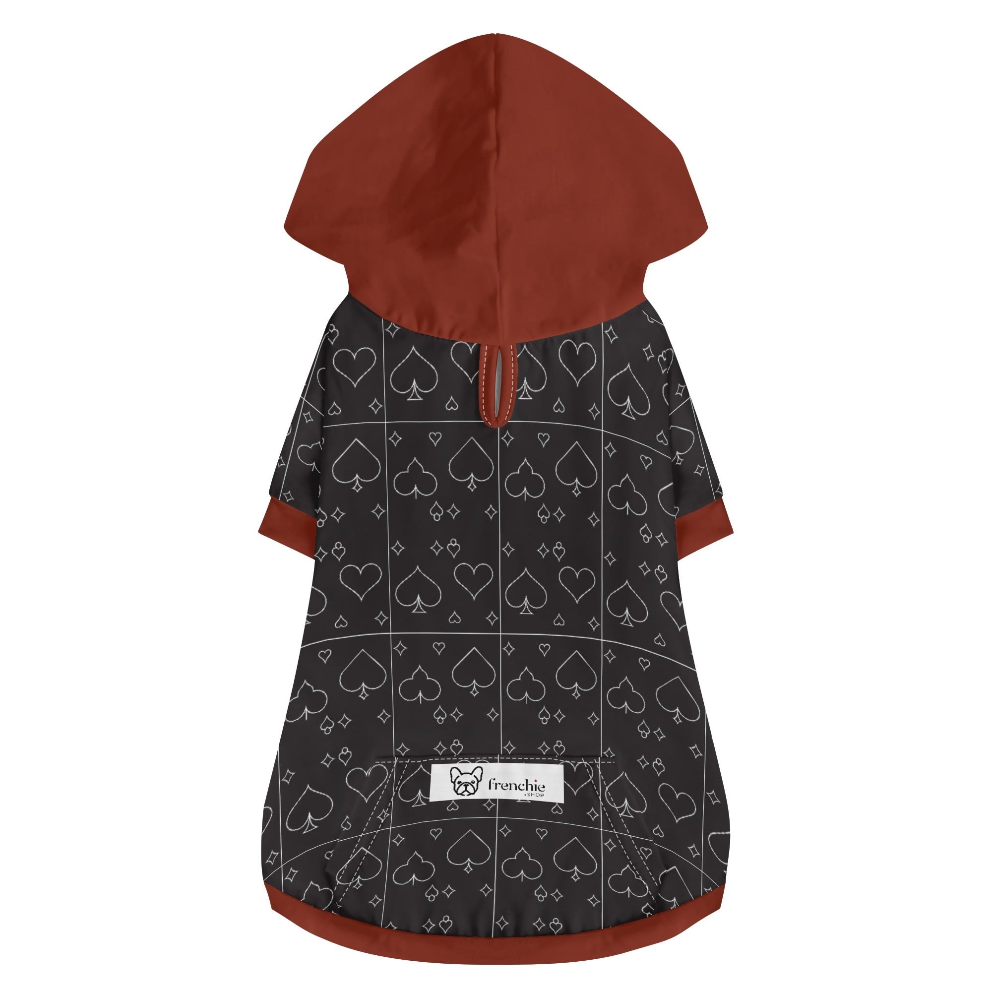 Archie French Bulldog Fleece Hoodie for Short-Nosed Dogs-fadou