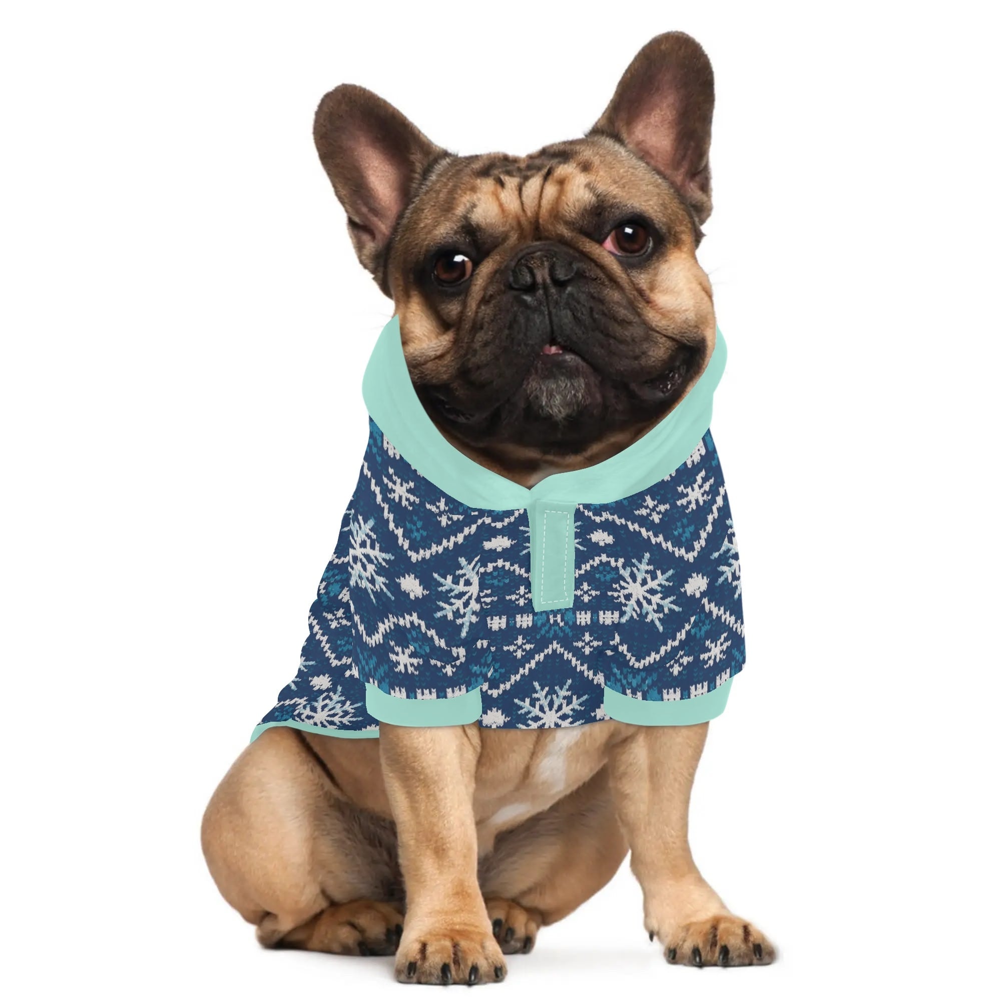 Ace French Bulldog Fleece Hoodie for Brachycephalic Dogs-fadou